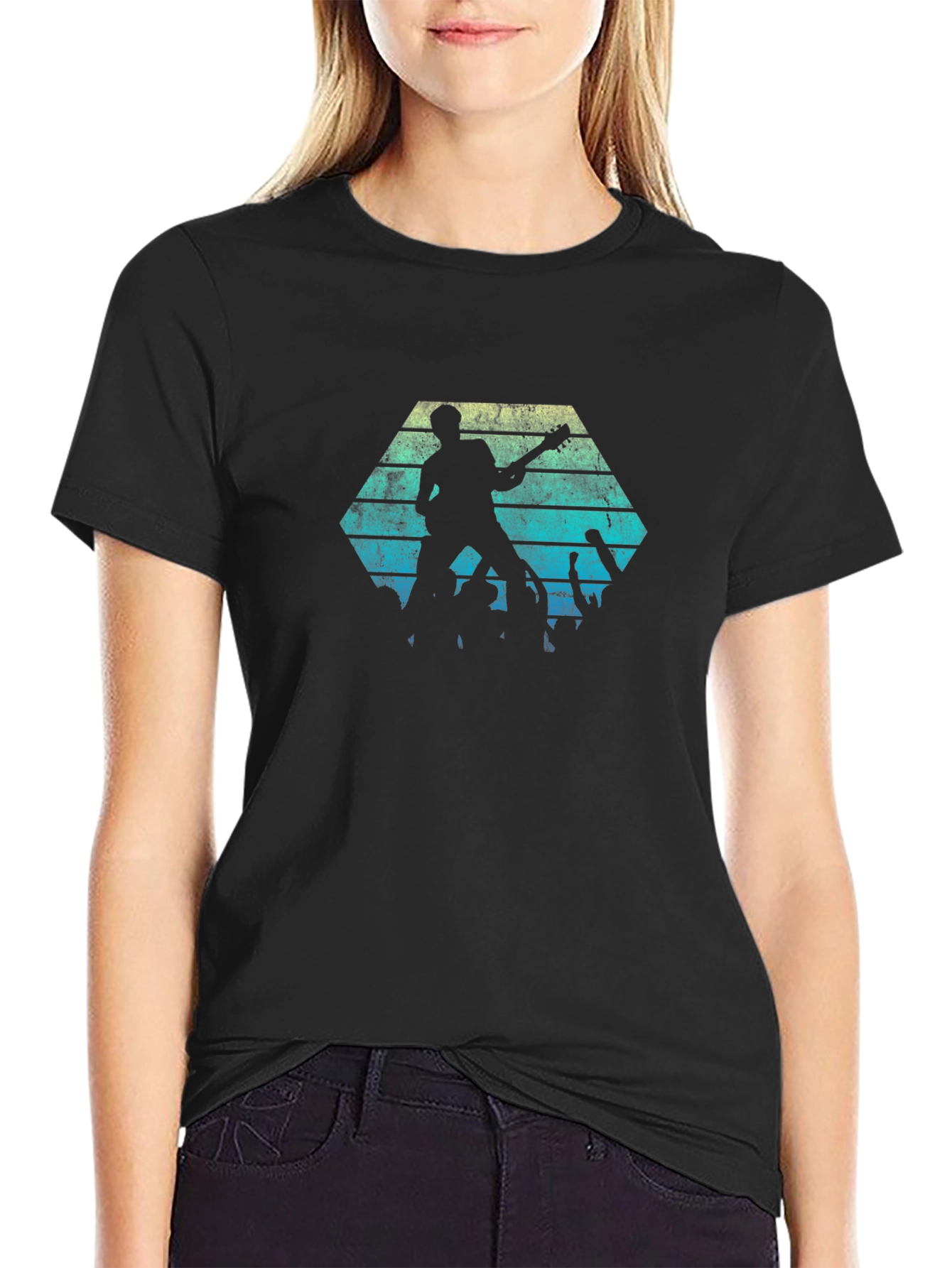 Retro Rock Concert Graphic T-Shirt