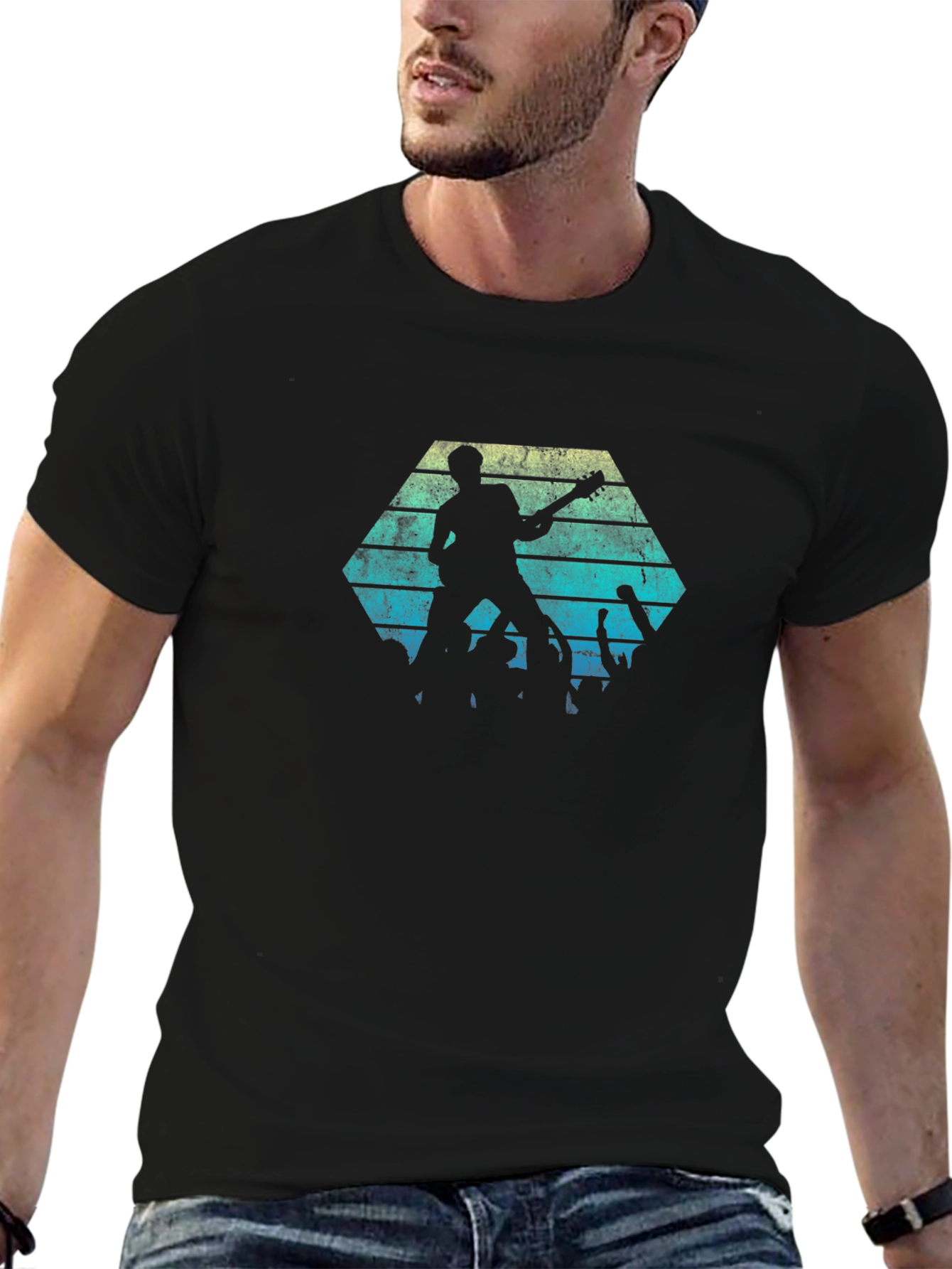 Retro Rock Concert Graphic T-Shirt