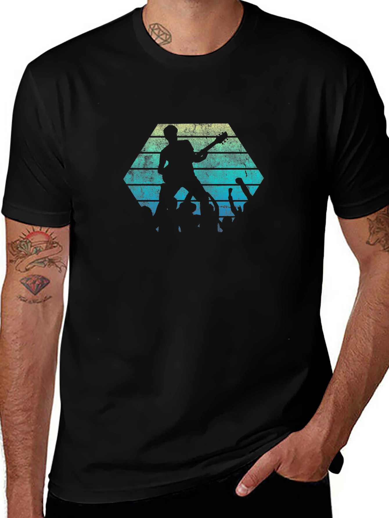 Retro Rock Concert Graphic T-Shirt
