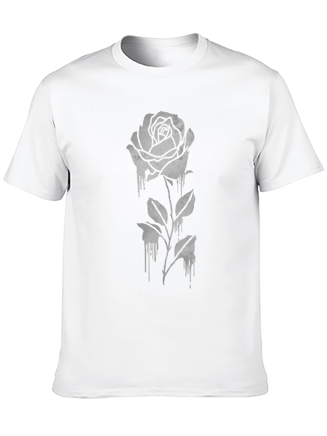 Gothic Rose Graphic Tee - Black