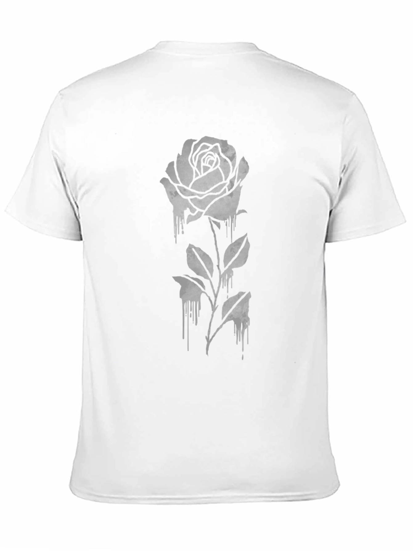 Gothic Rose Graphic Tee - Black