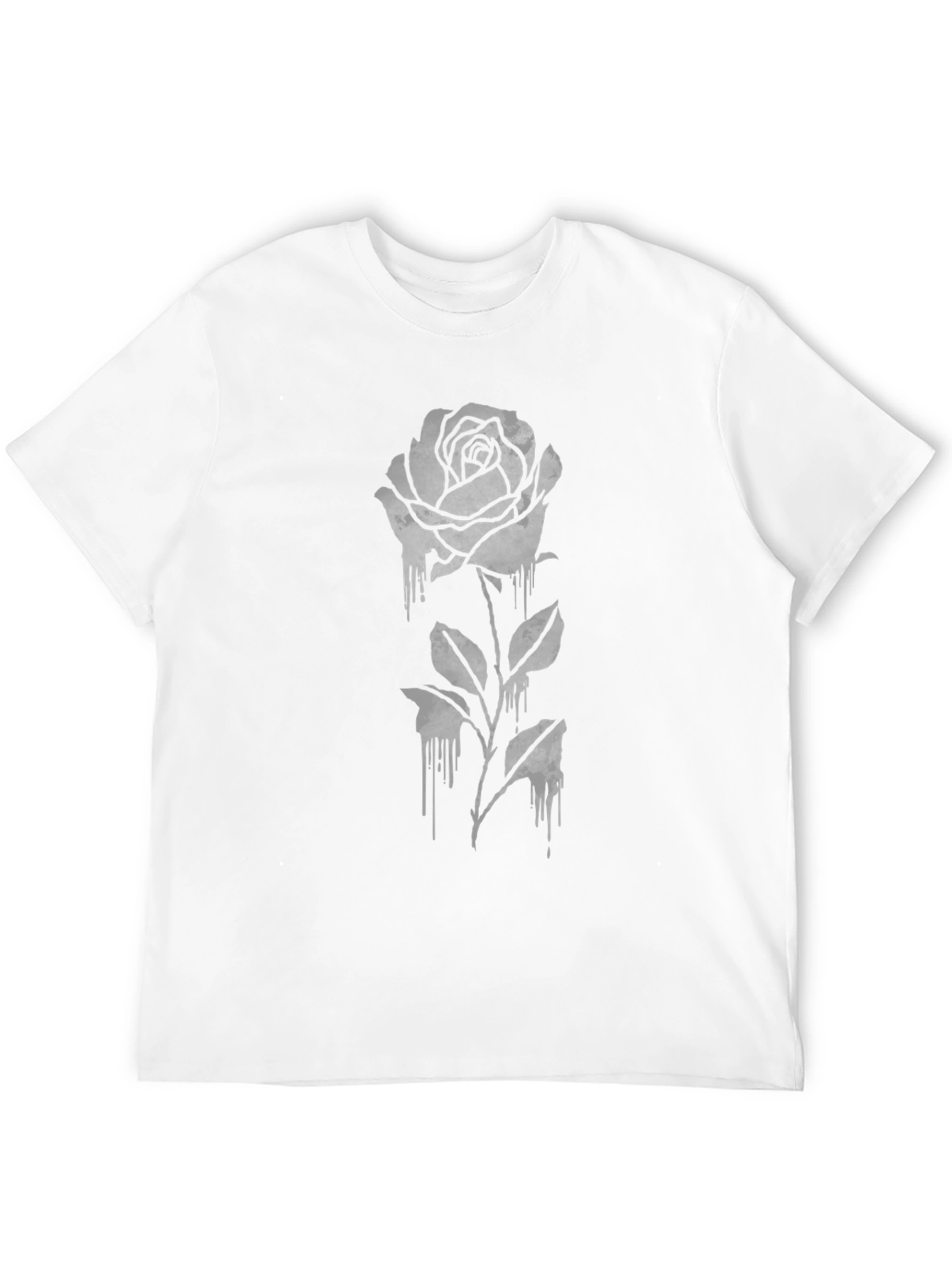Gothic Rose Graphic Tee - Black