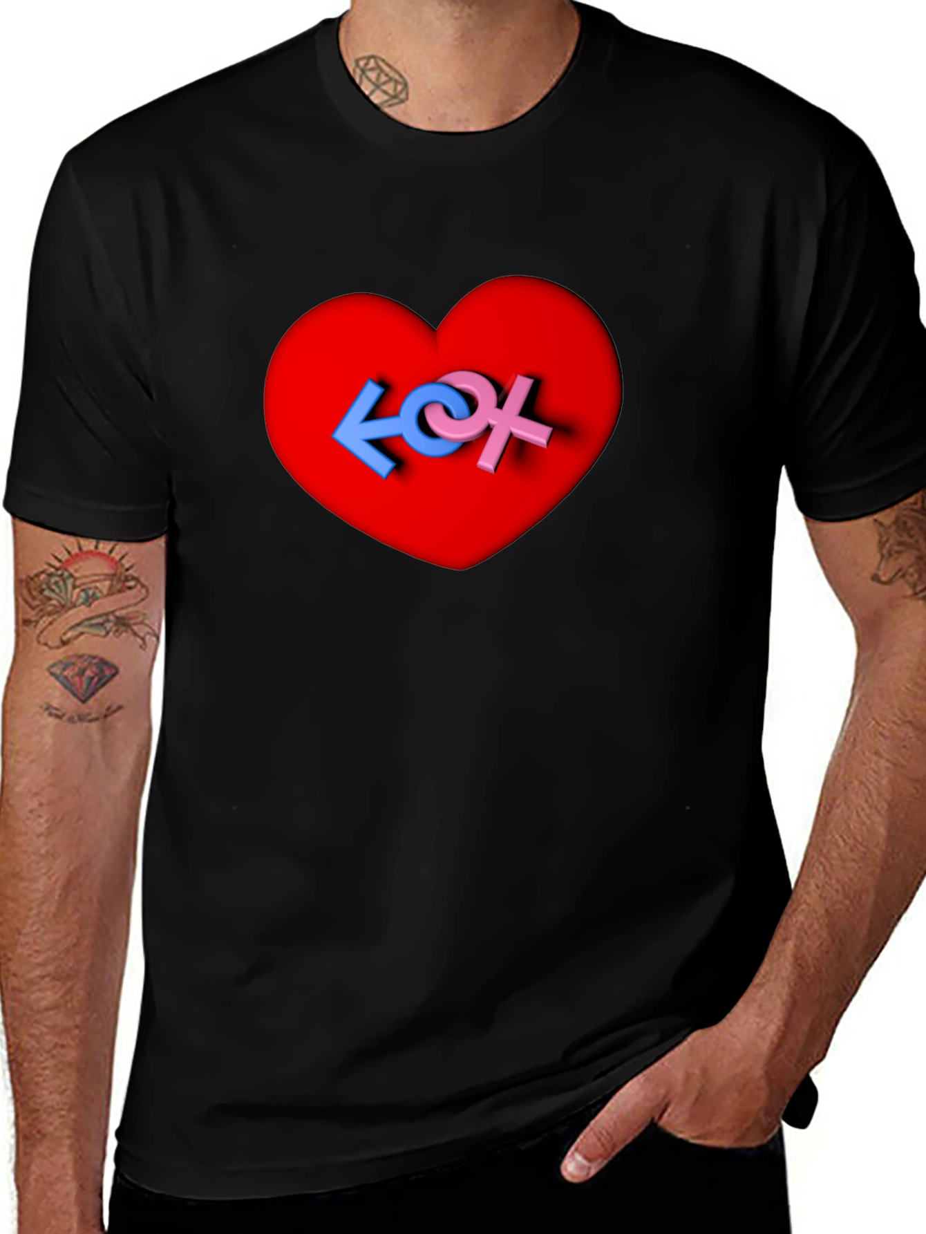 Love Symbol Heart Graphic Tee