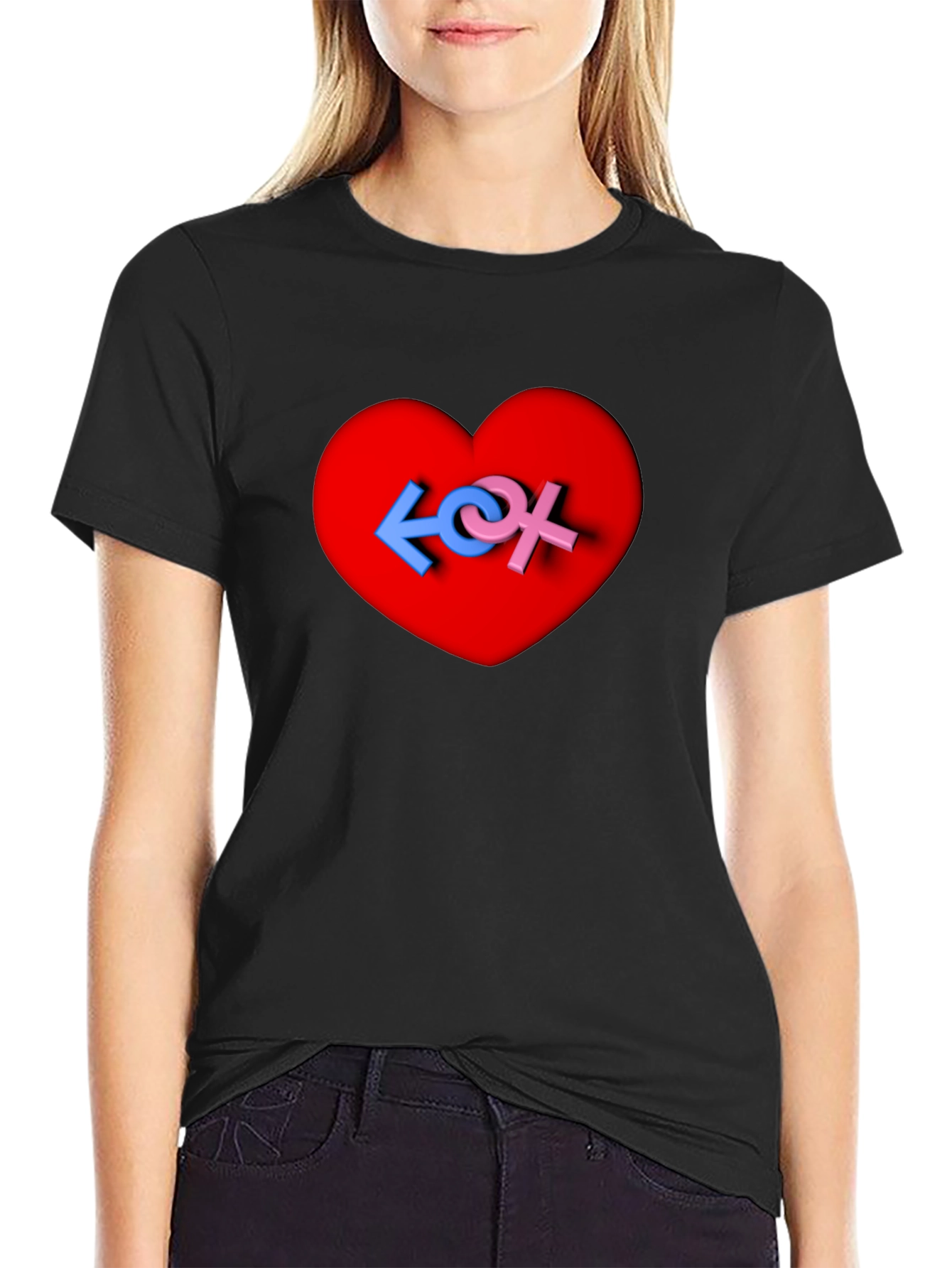 Love Symbol Heart Graphic Tee