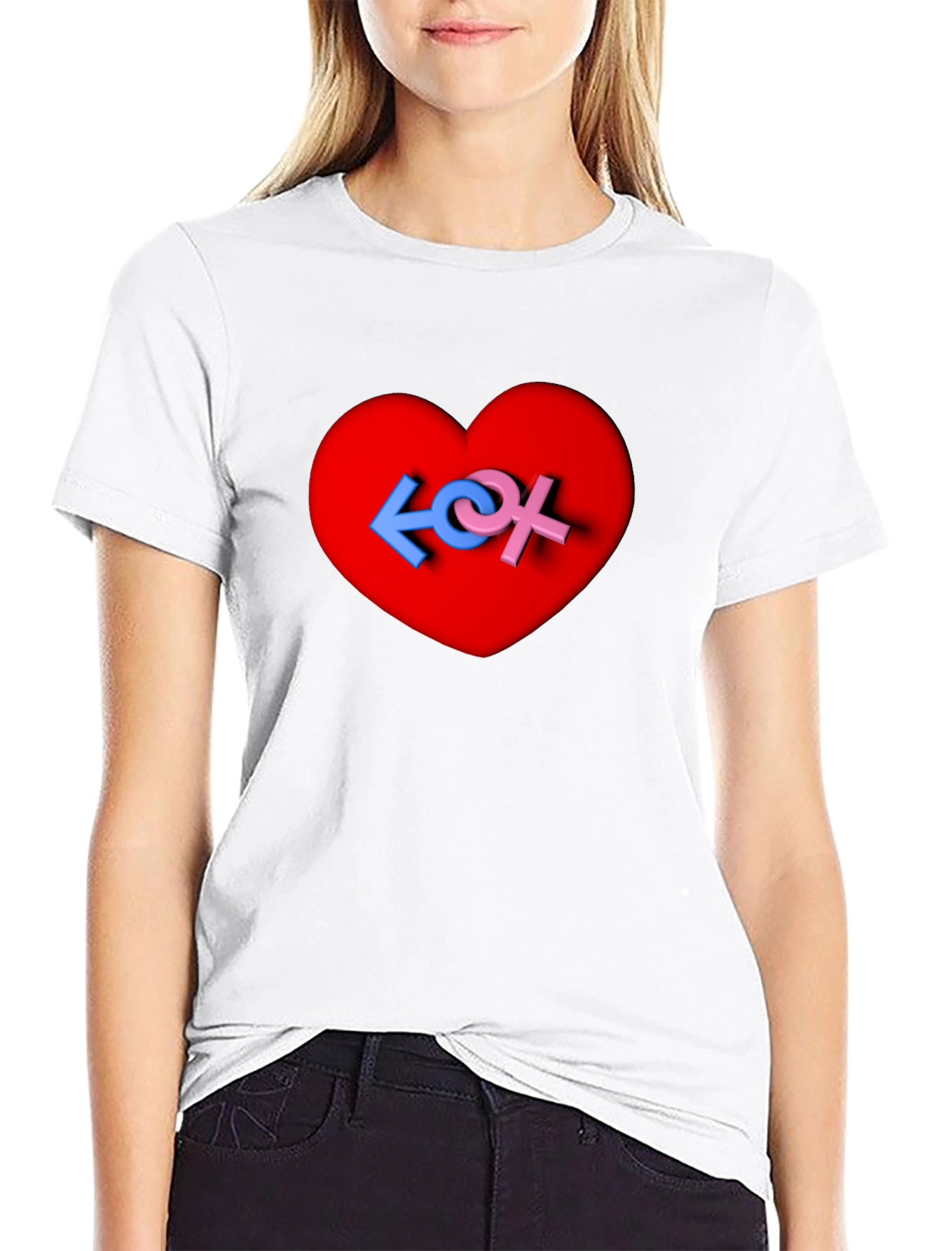 Love Symbol Heart Graphic Tee