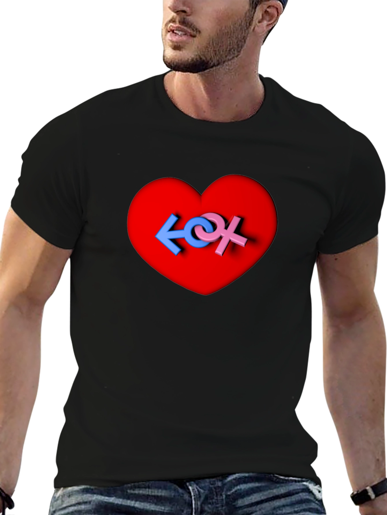 Love Symbol Heart Graphic Tee