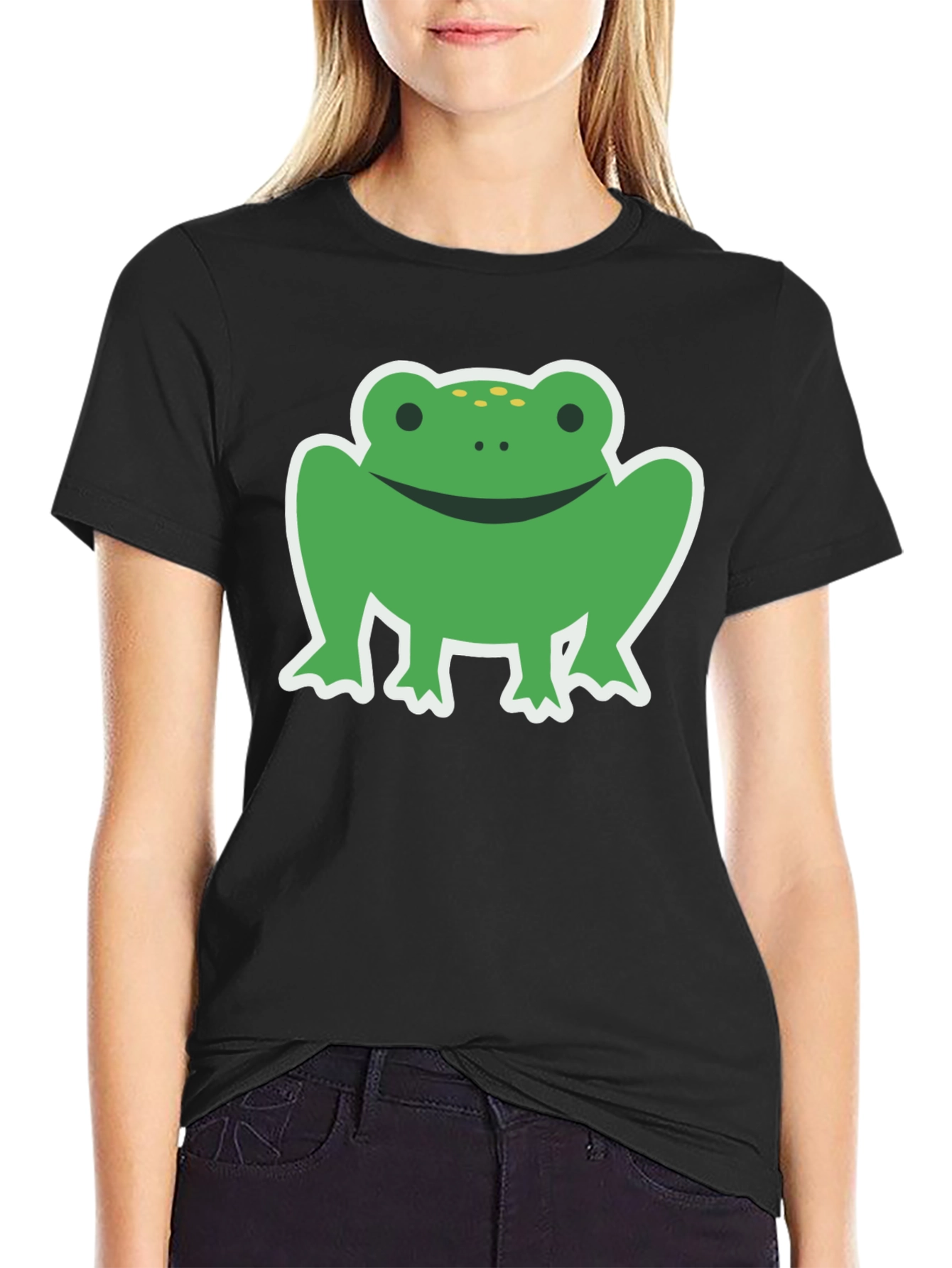 Frog Graphic Black T-Shirt - Casual Wear