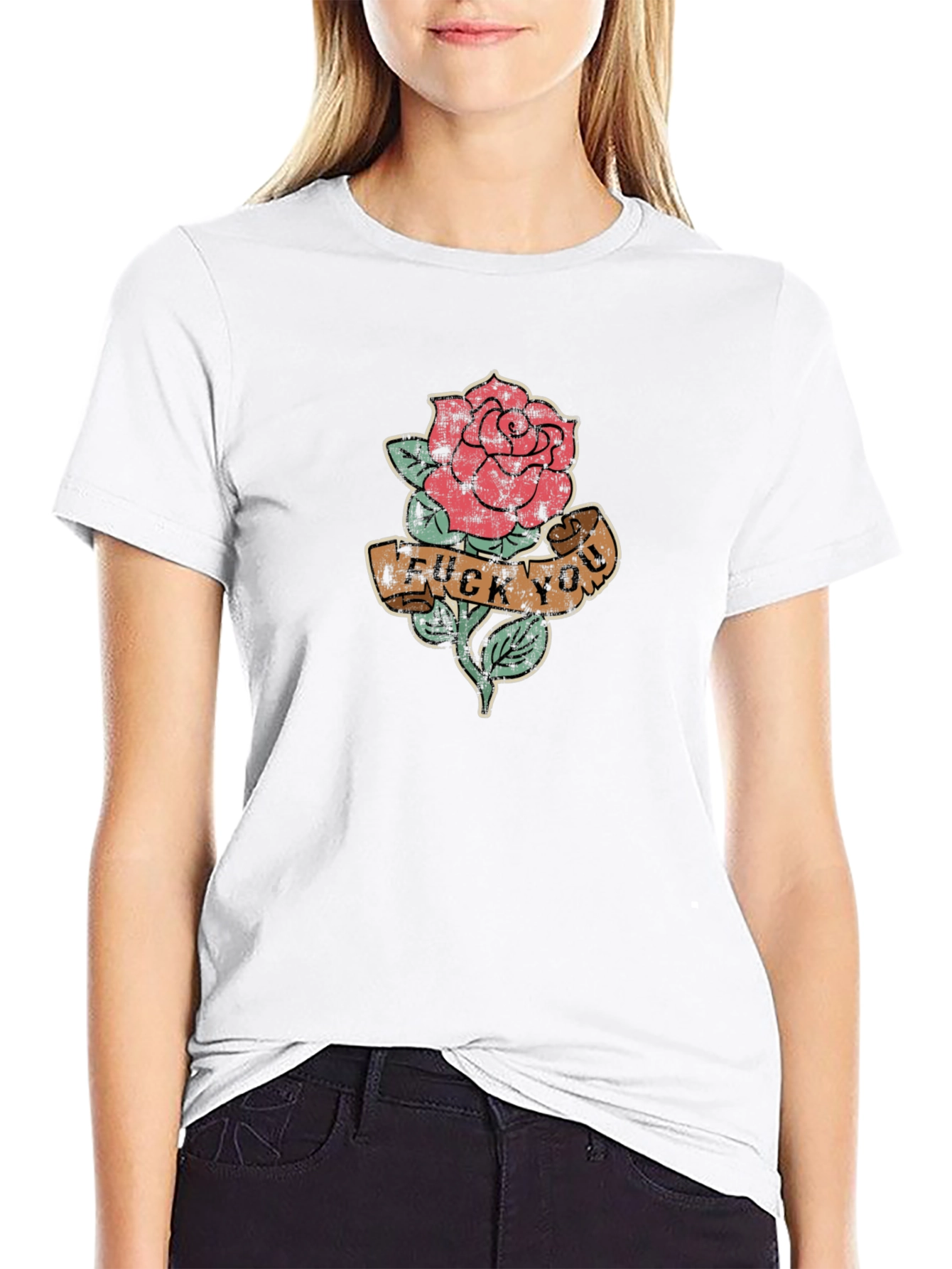 Rose Tattoo Graphic T-Shirt