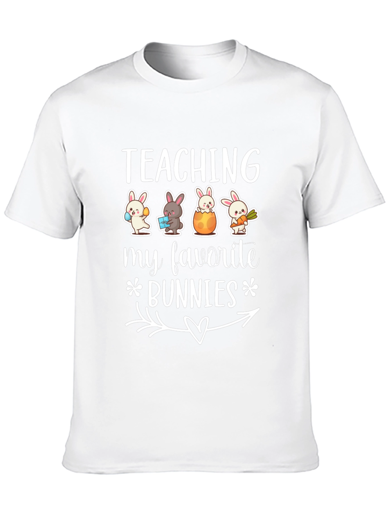 Teaching My Favorite Bunnies Black T-Shirt