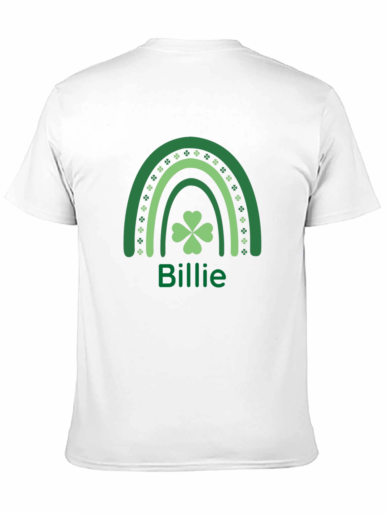 St. Patricks Day Billie Rainbow Clover T-Shirt