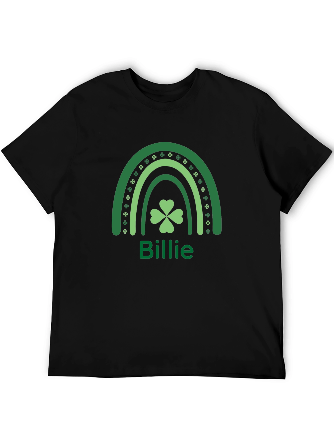 St. Patricks Day Billie Rainbow Clover T-Shirt