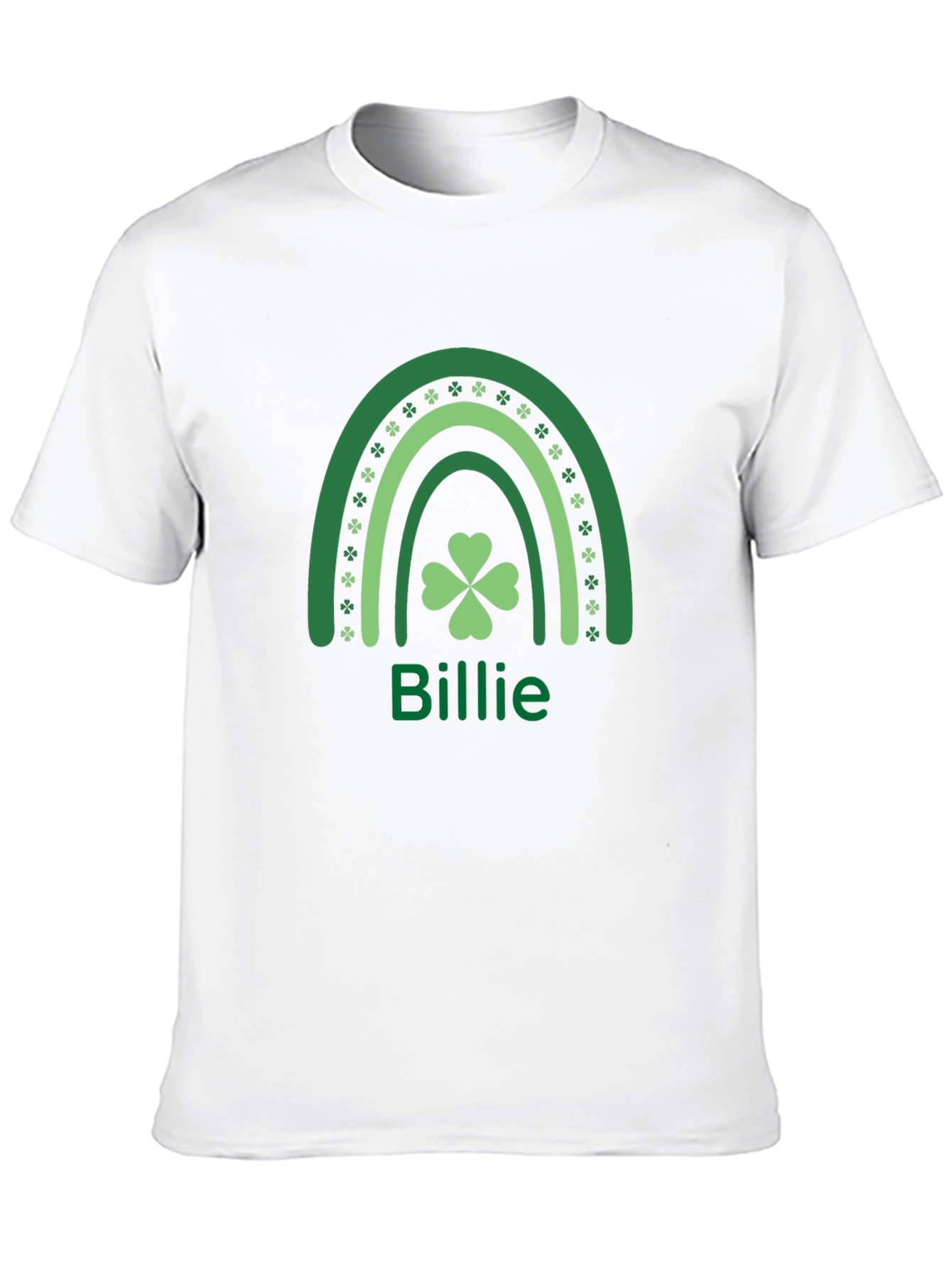 St. Patricks Day Billie Rainbow Clover T-Shirt