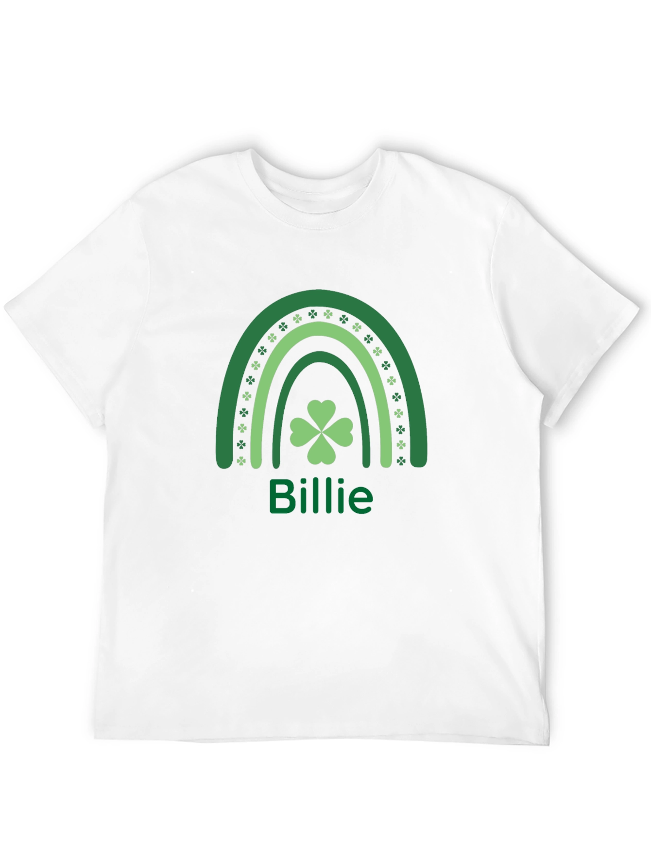 St. Patricks Day Billie Rainbow Clover T-Shirt