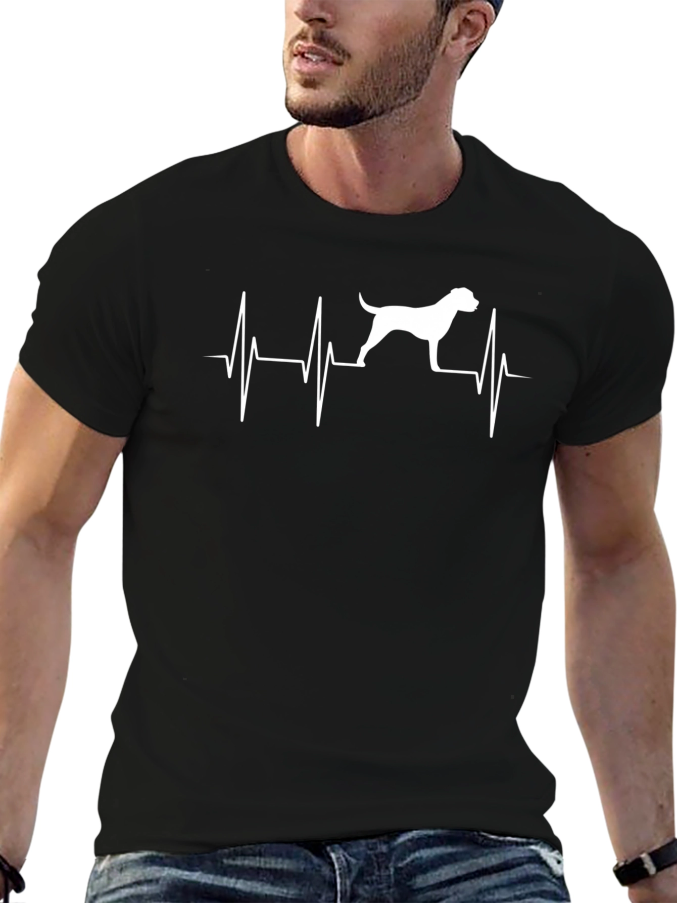 Dog Heartbeat T-Shirt - Unique Graphic Tee