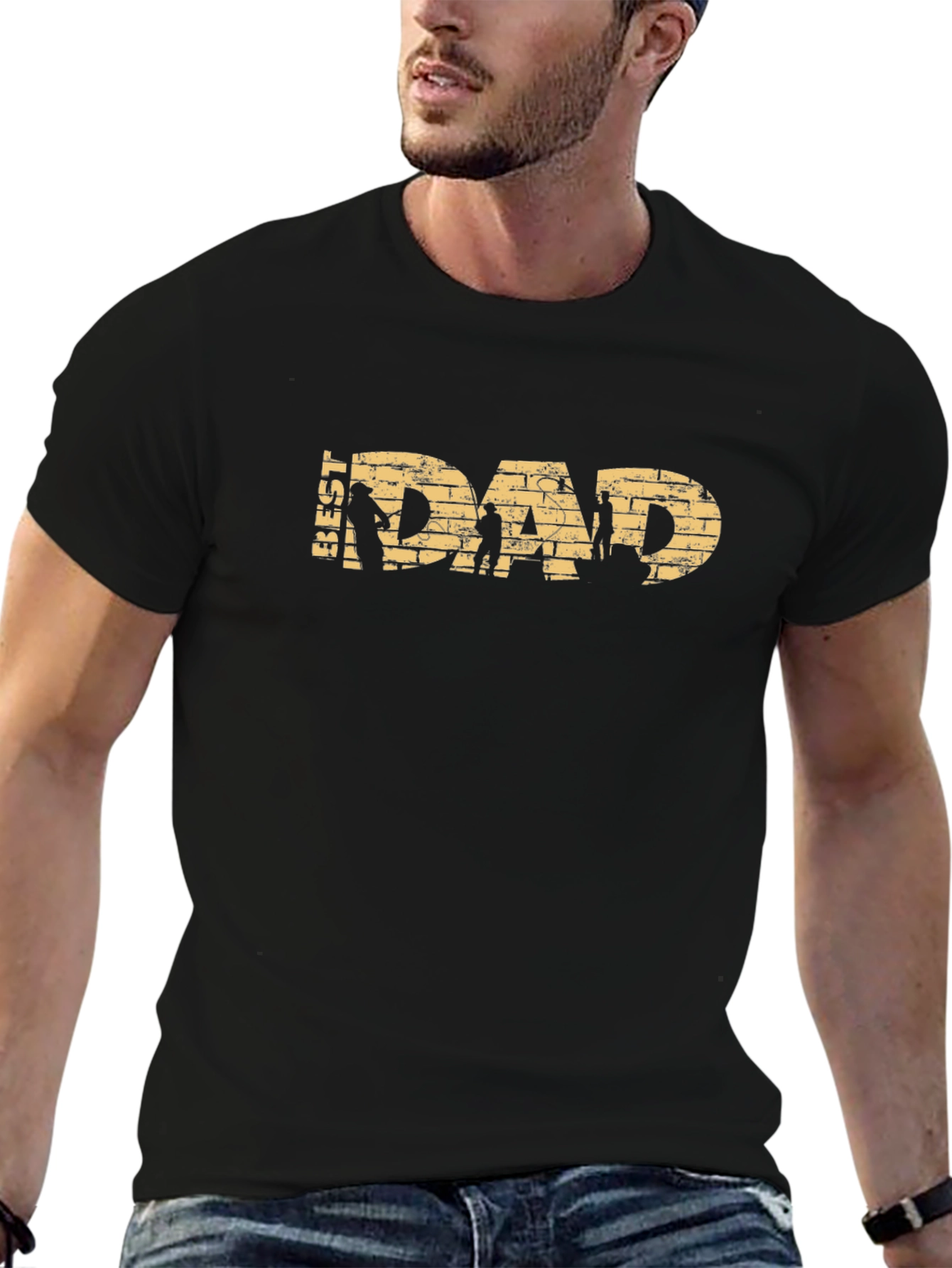 Best Dad T-Shirt - Brick Design