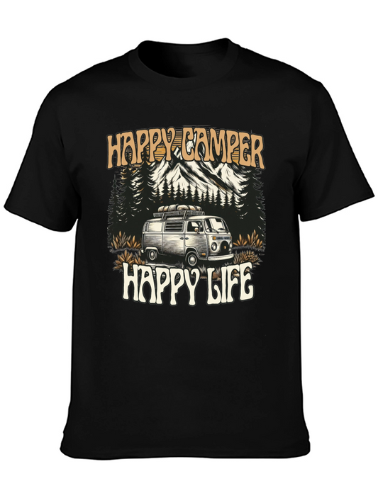 Happy Camper Graphic Tee - Adventure & Comfort