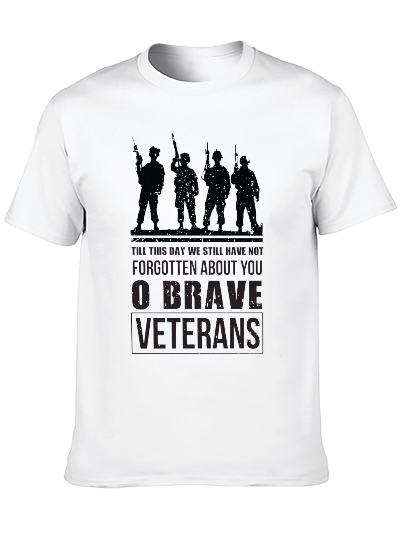 O Brave Veterans Graphic T-Shirt - Military Tribute Tee