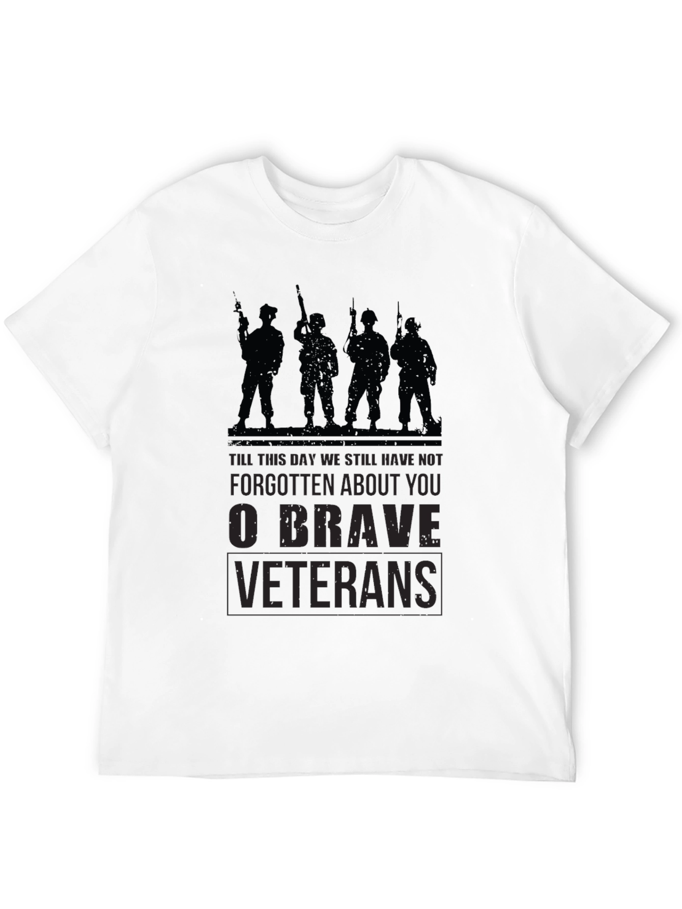 O Brave Veterans Graphic T-Shirt - Military Tribute Tee