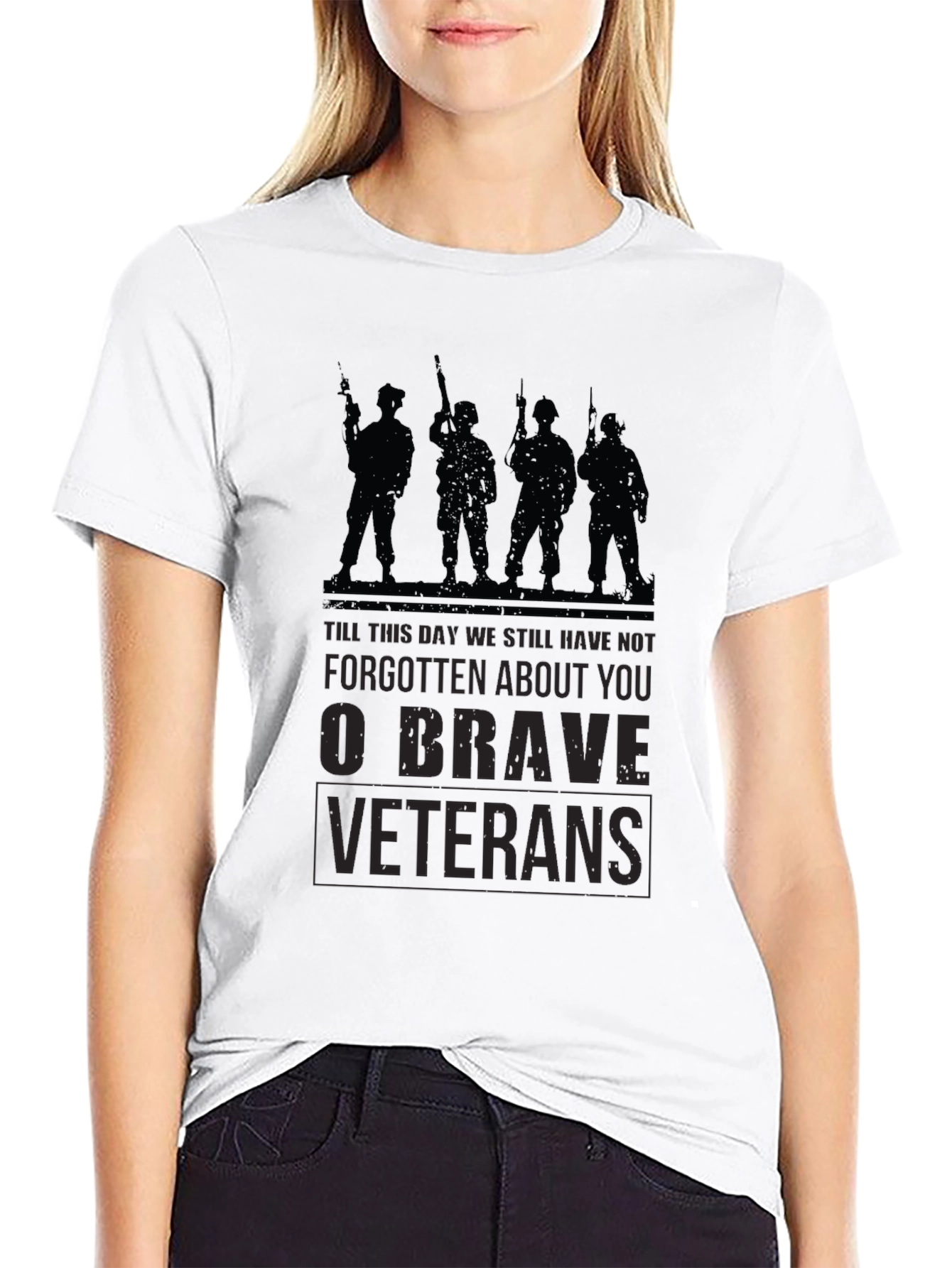 O Brave Veterans Graphic T-Shirt - Military Tribute Tee