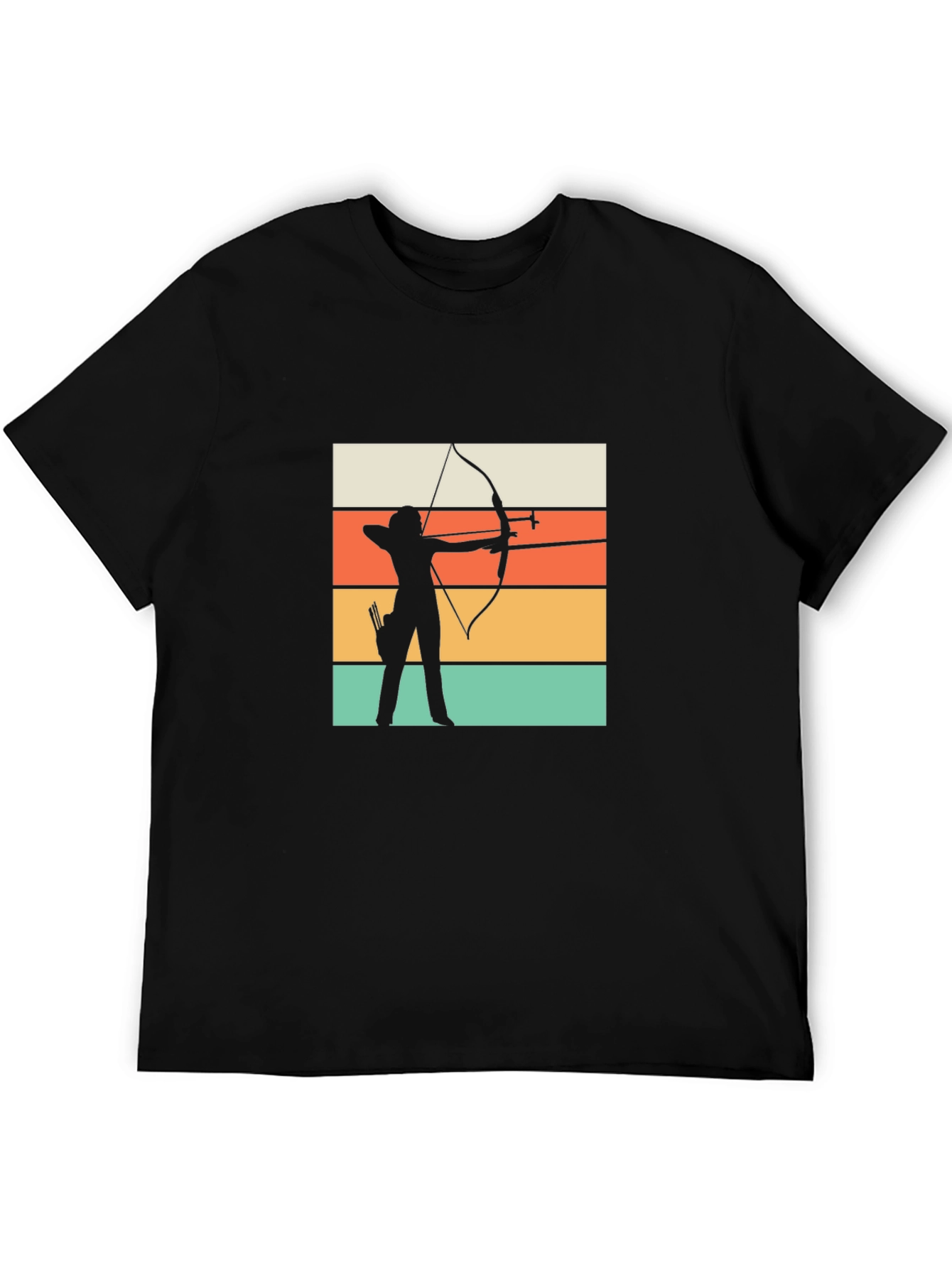 Archery Silhouette Retro T-Shirt