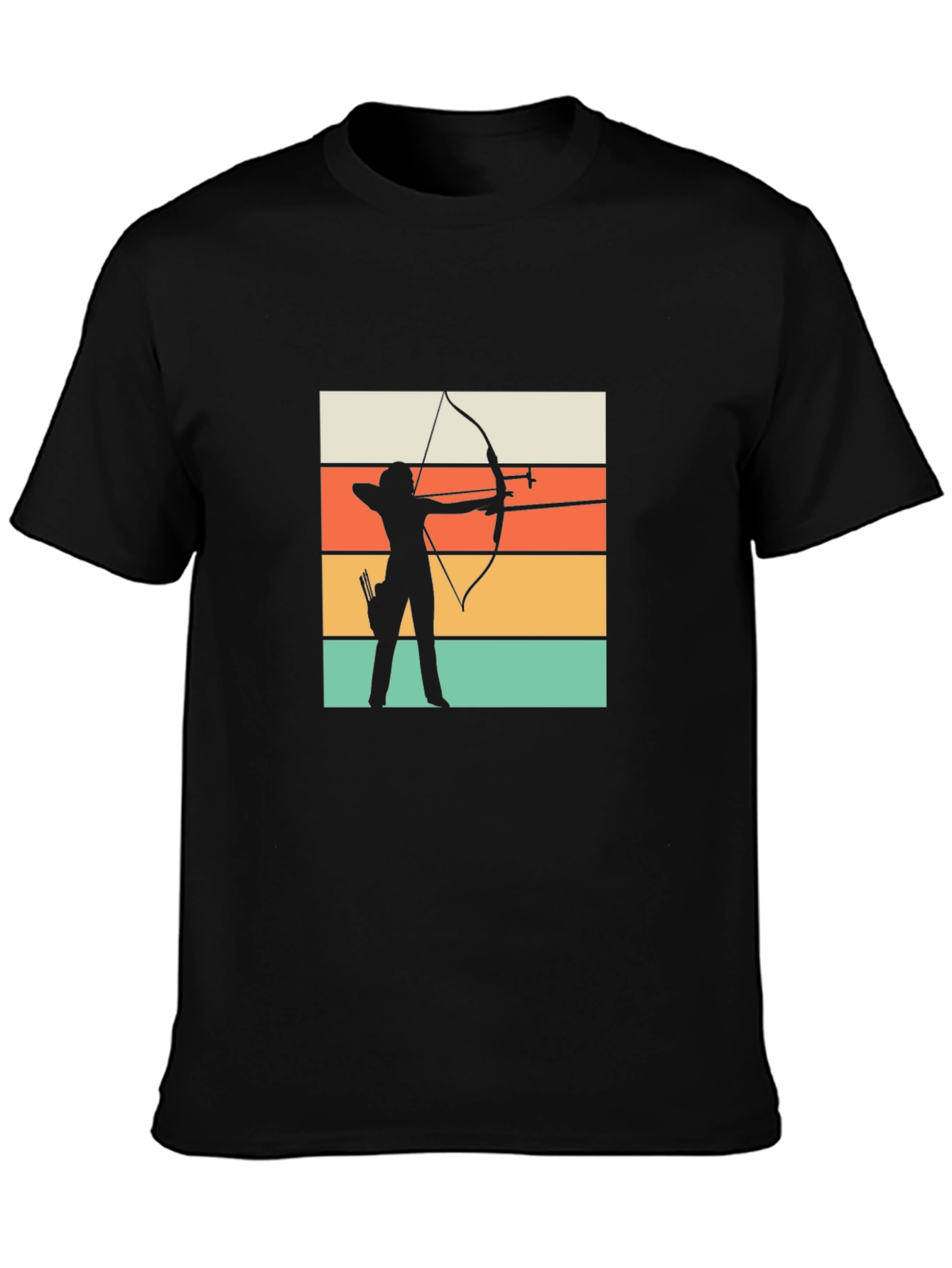 Archery Silhouette Retro T-Shirt