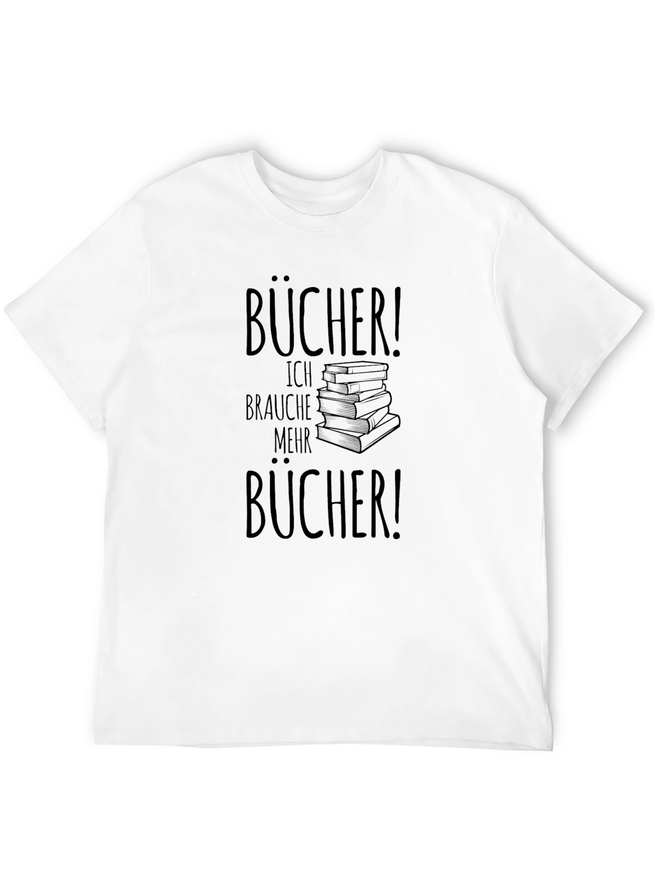 Books! Black T-Shirt for Book Lovers