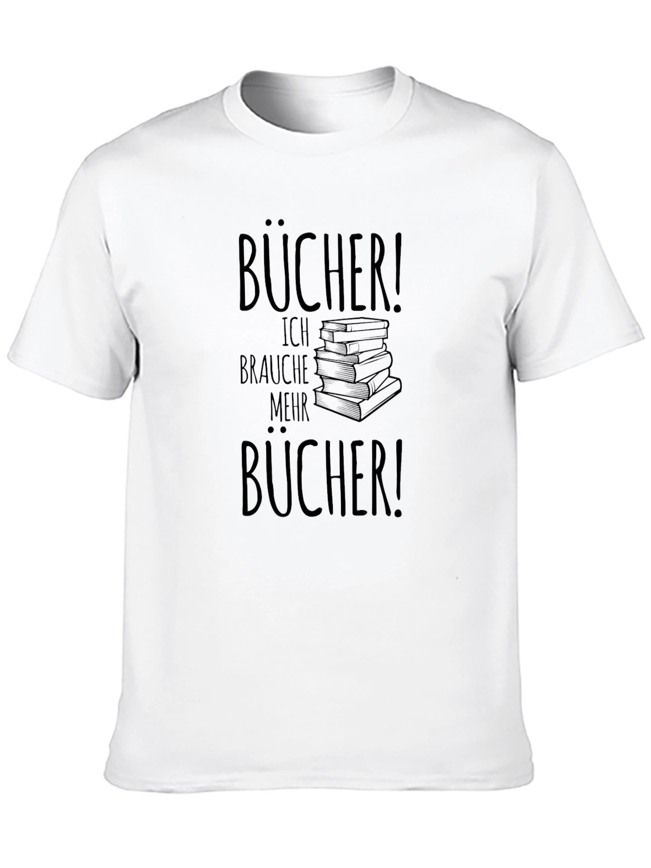 Books! Black T-Shirt for Book Lovers