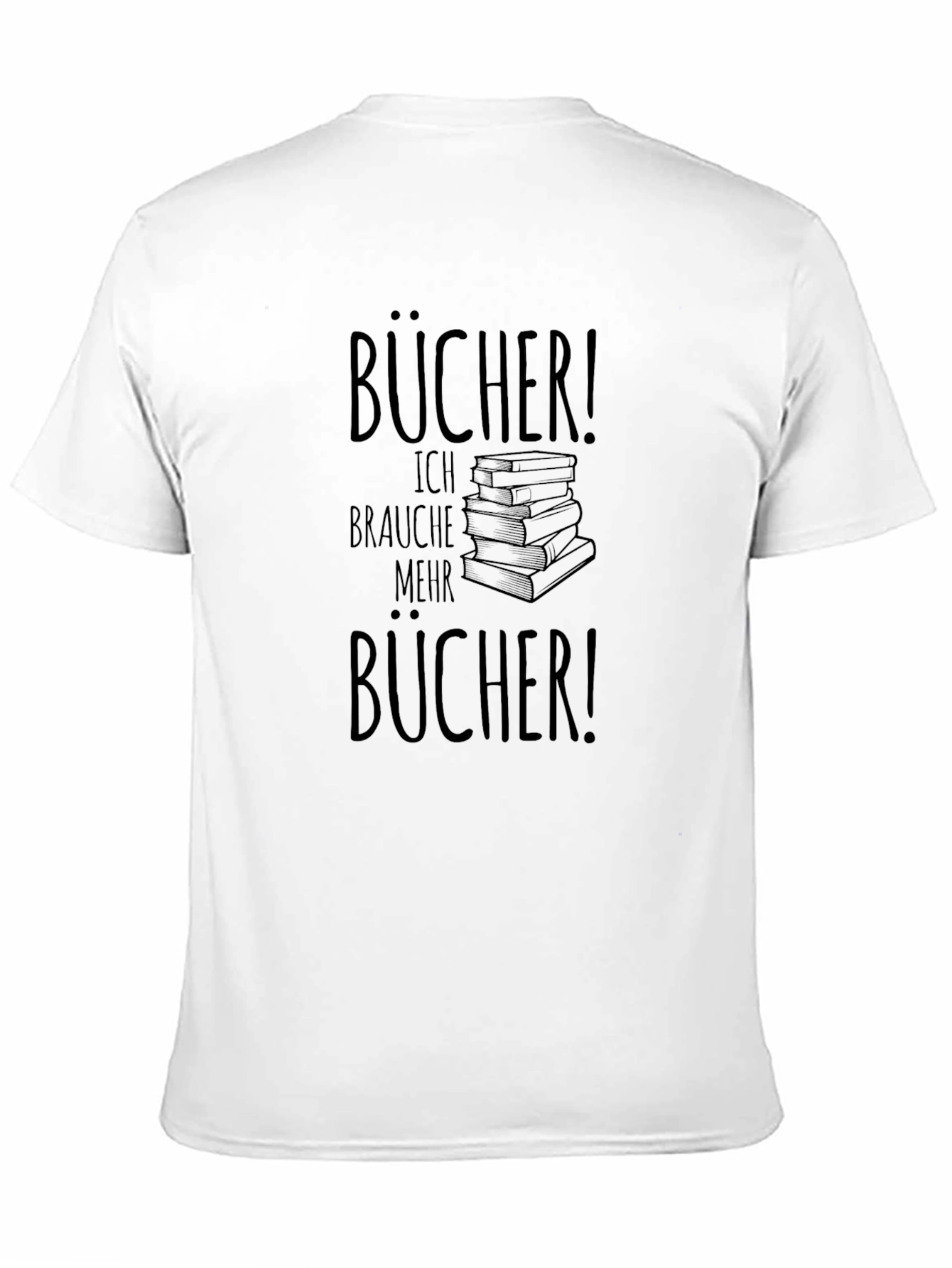 Books! Black T-Shirt for Book Lovers