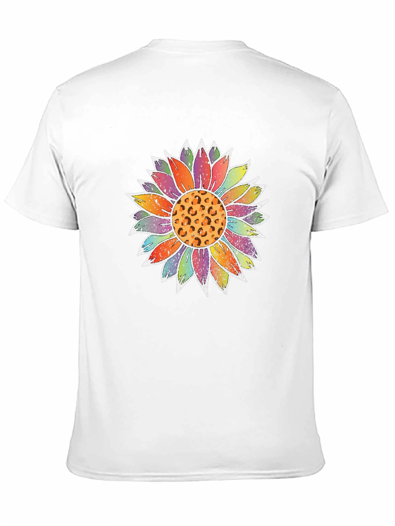 Sunflower Leopard Print Black Tee