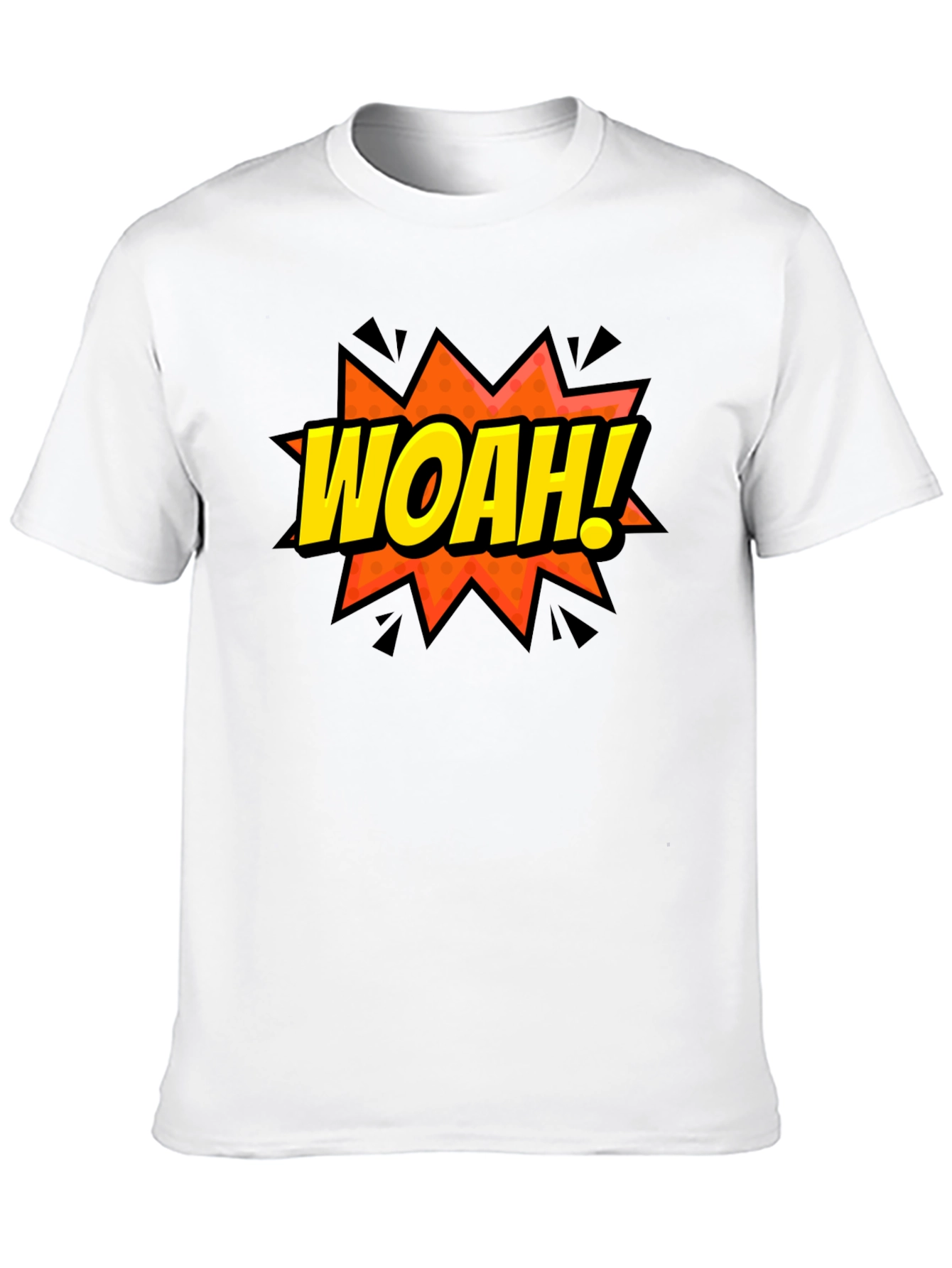WOAH! Graphic Print Crew Neck T-Shirt