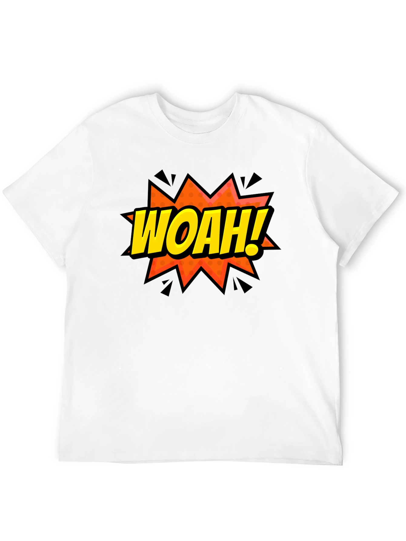 WOAH! Graphic Print Crew Neck T-Shirt