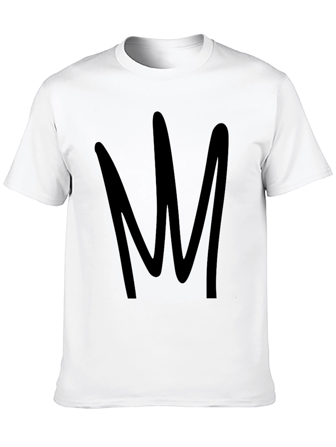 Modern Black Graphic Tee - Abstract Design