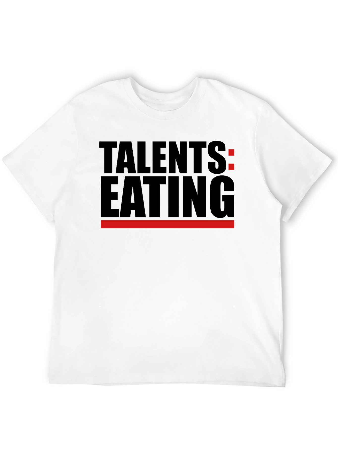 Talents Eating Black T-Shirt - Novelty Graphic Tee
