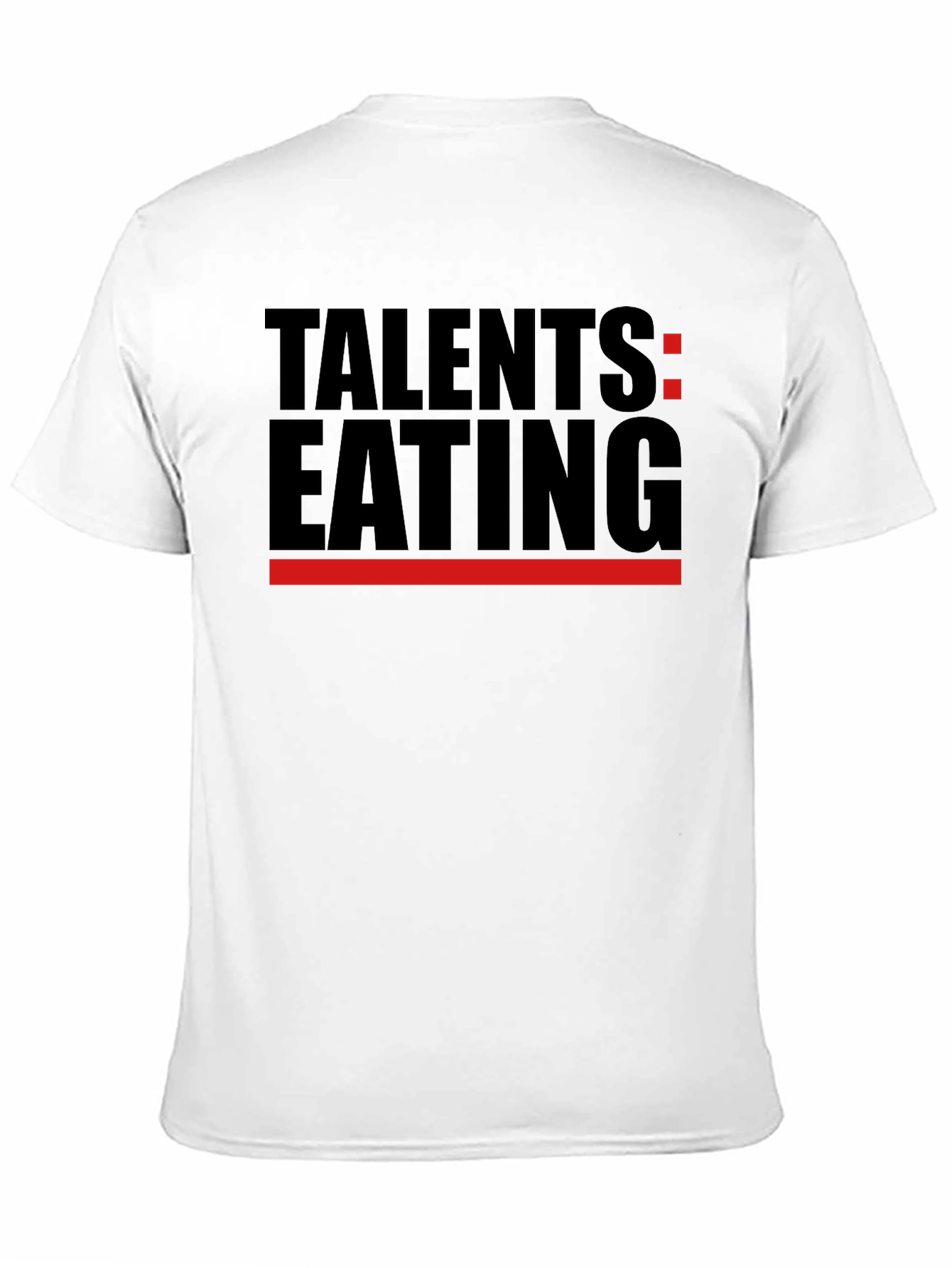 Talents Eating Black T-Shirt - Novelty Graphic Tee