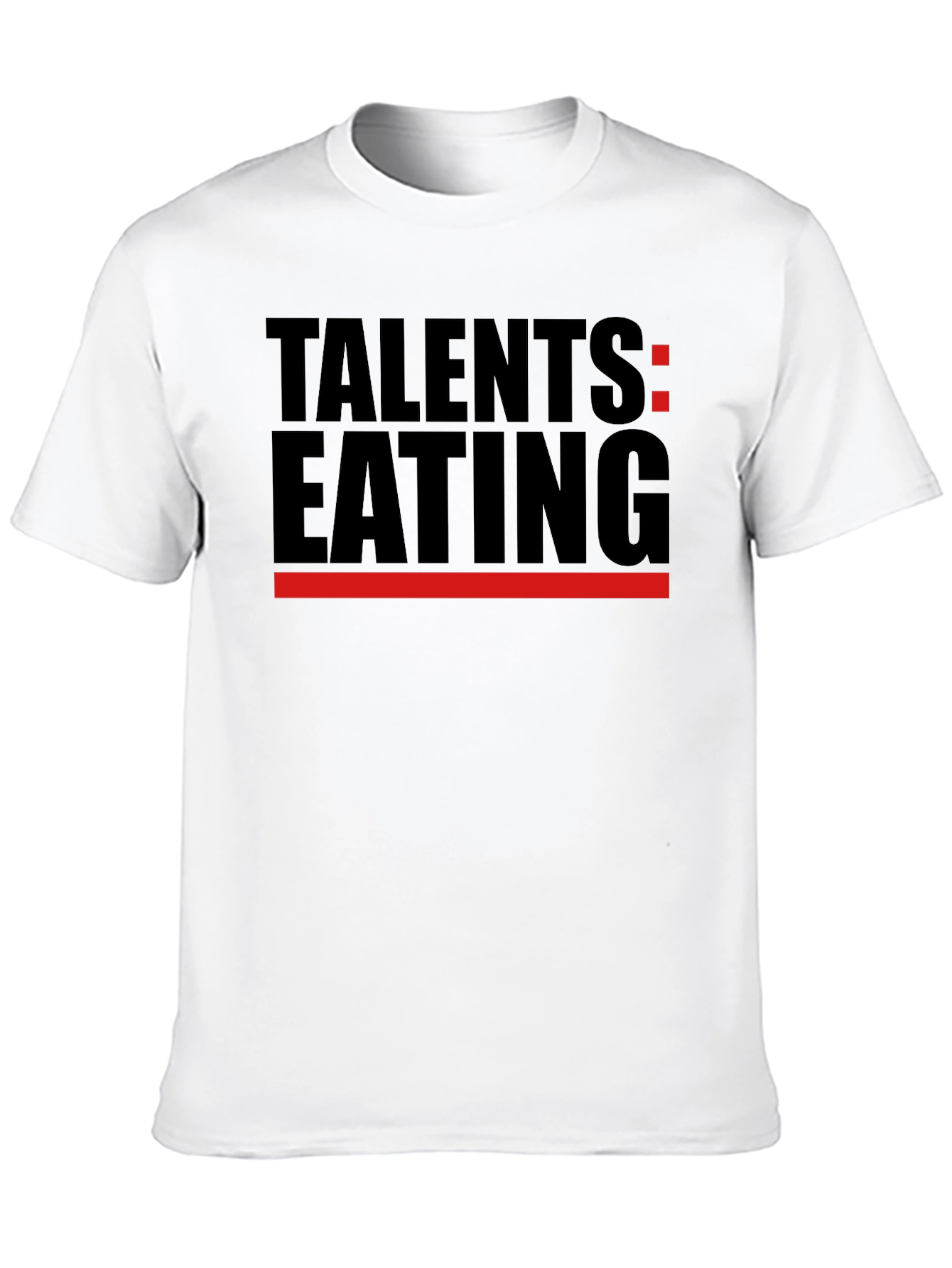 Talents Eating Black T-Shirt - Novelty Graphic Tee