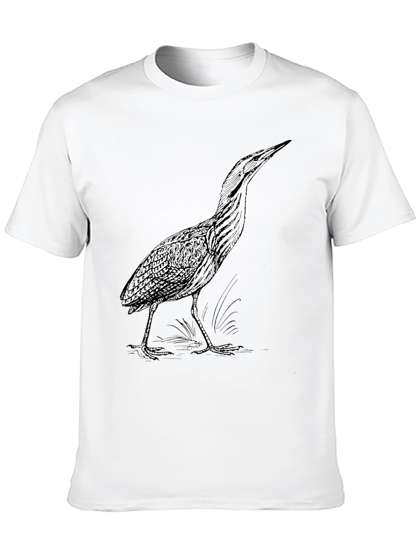 Black Heron Graphic Tee - Nature Lovers Shirt
