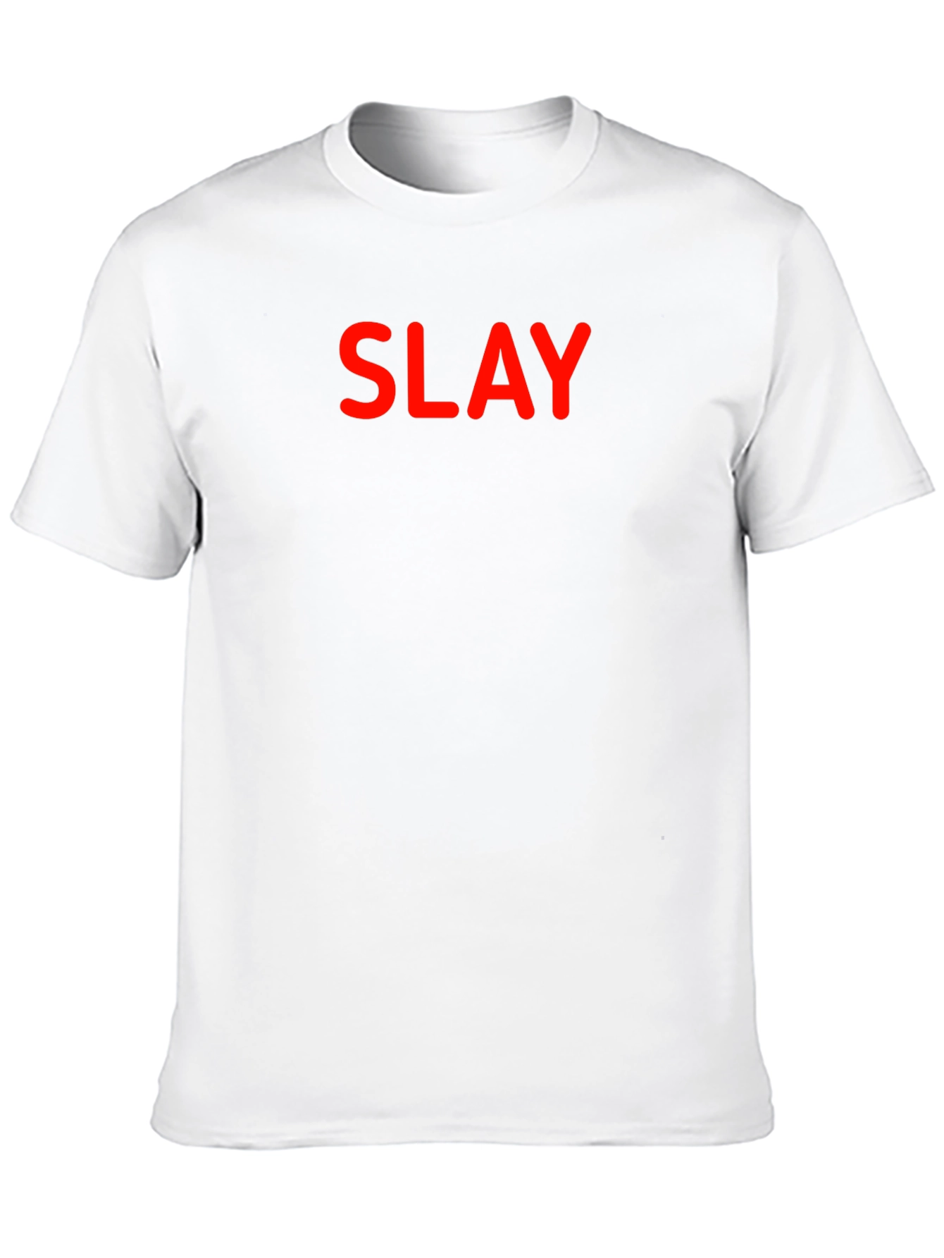 Slay Black T-Shirt - Bold Red Graphic Tee