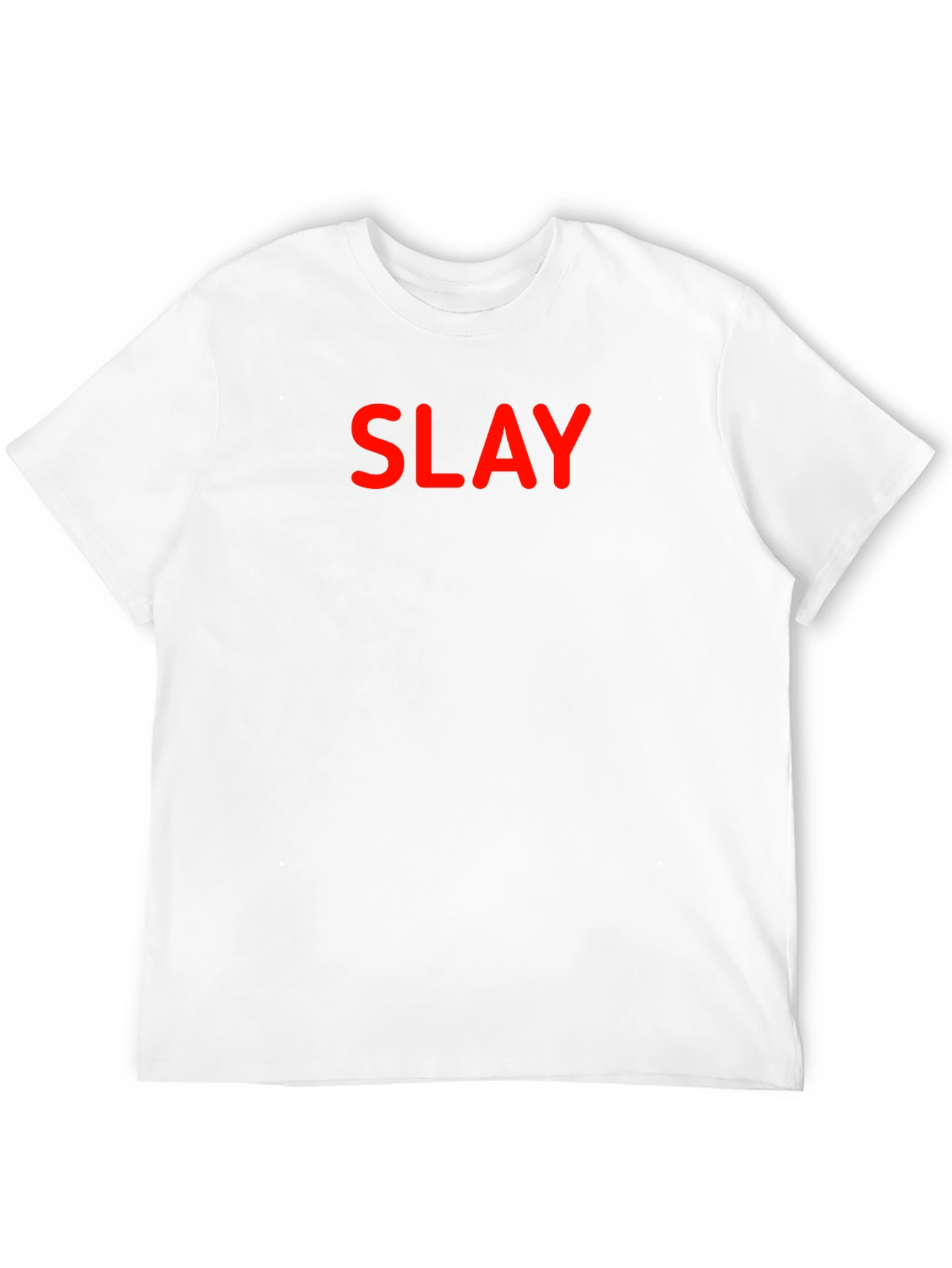Slay Black T-Shirt - Bold Red Graphic Tee