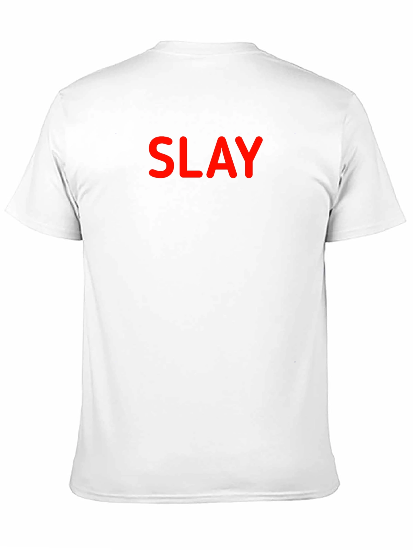 Slay Black T-Shirt - Bold Red Graphic Tee