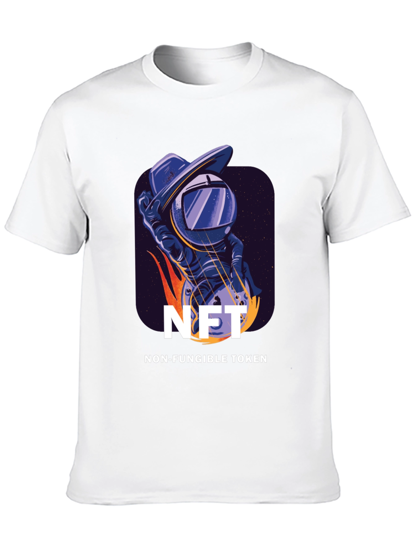 NFT Astronaut T-Shirt - Non-Fungible Token Design