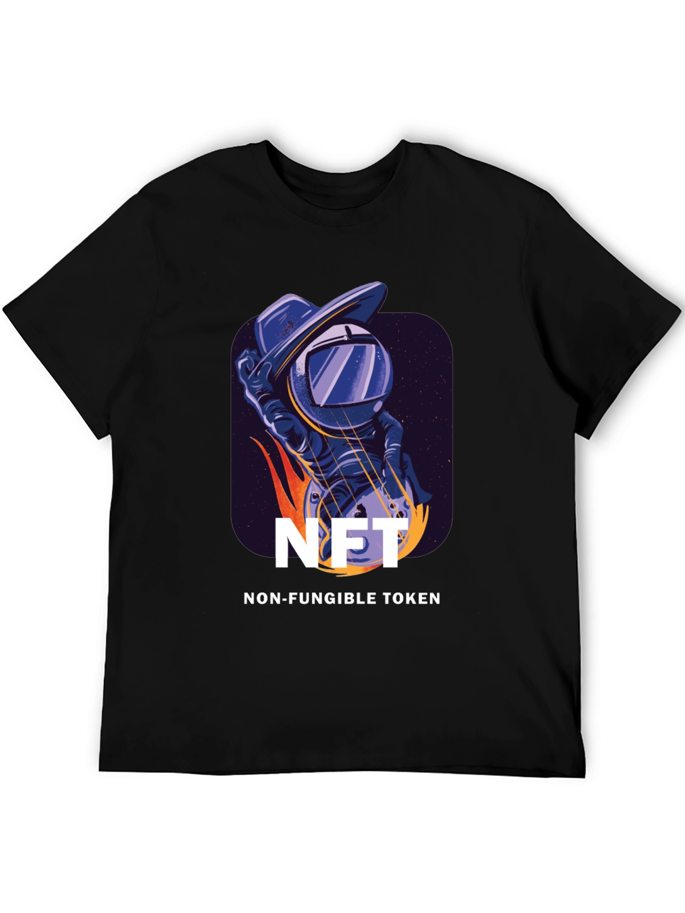 NFT Astronaut T-Shirt - Non-Fungible Token Design