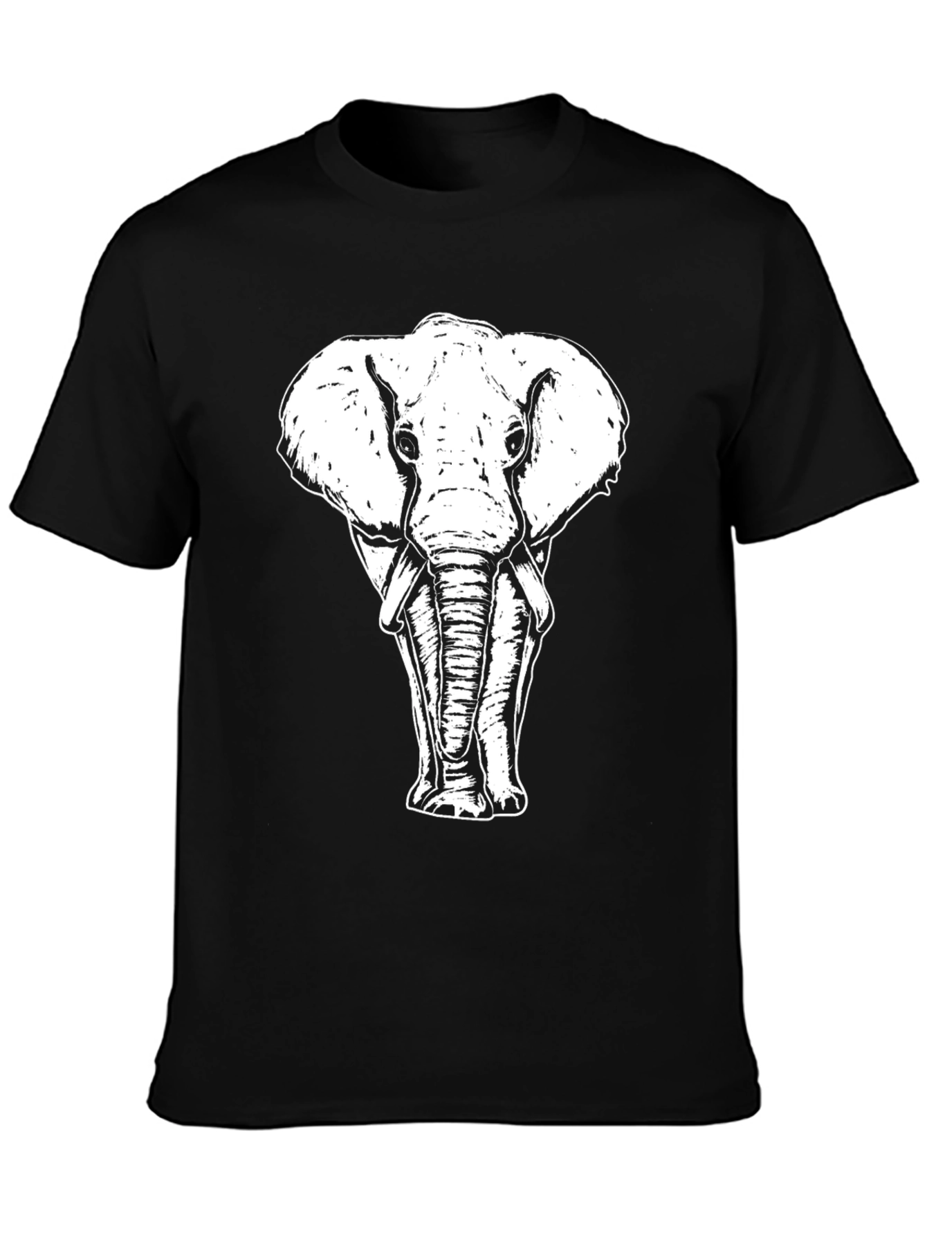 Elephant Graphic Tee - Cool Animal Print Shirt