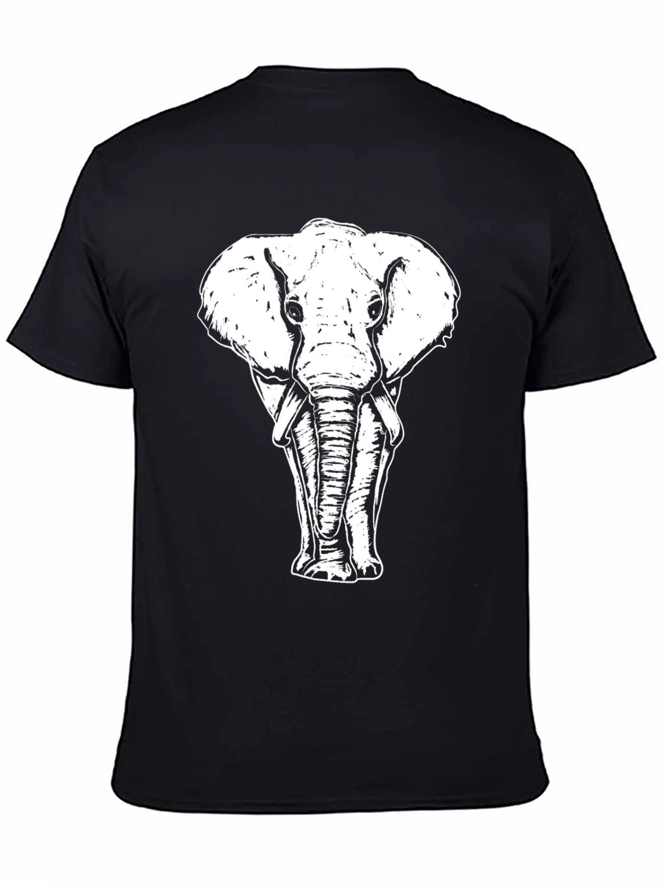 Elephant Graphic Tee - Cool Animal Print Shirt