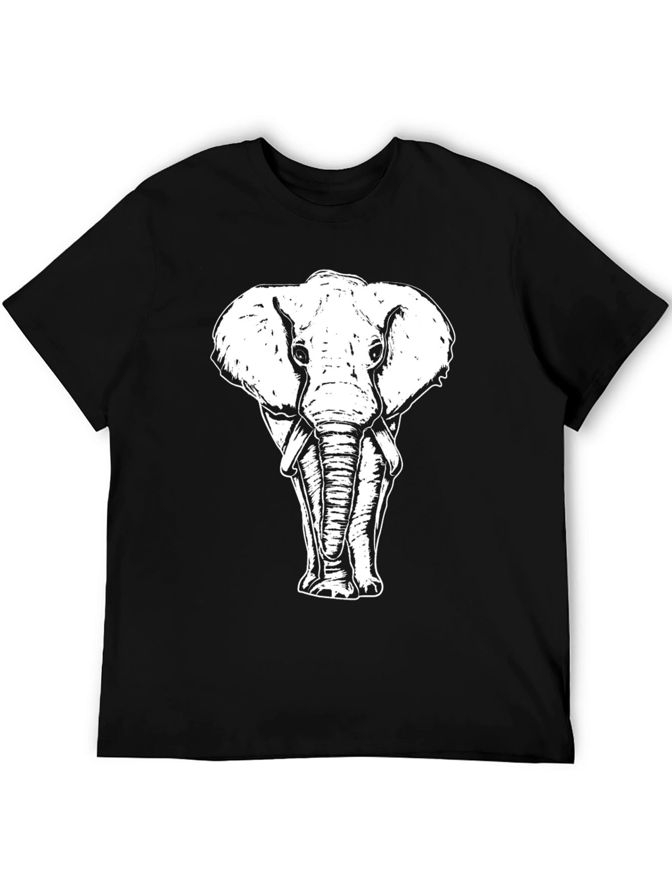 Elephant Graphic Tee - Cool Animal Print Shirt