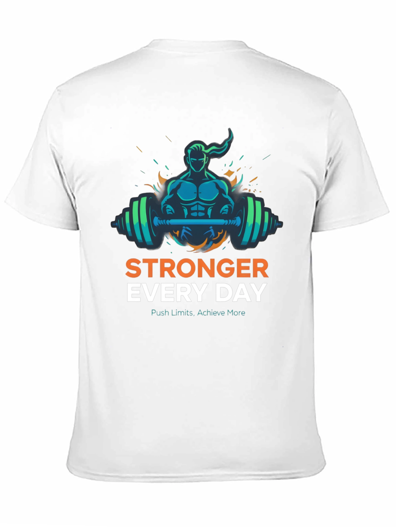 Stronger Everyday Graphic Tee - Motivational Workout Shirt
