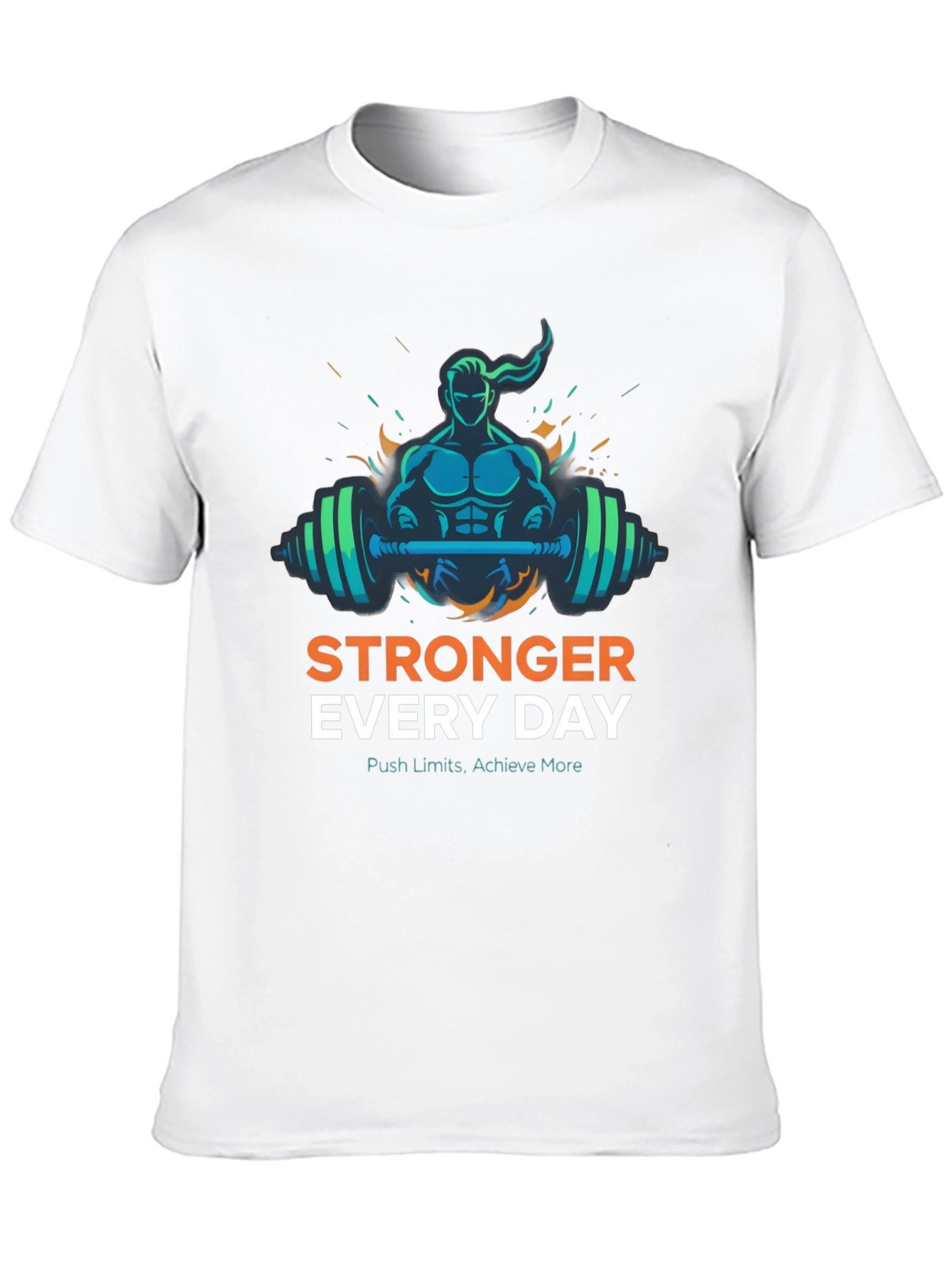 Stronger Everyday Graphic Tee - Motivational Workout Shirt