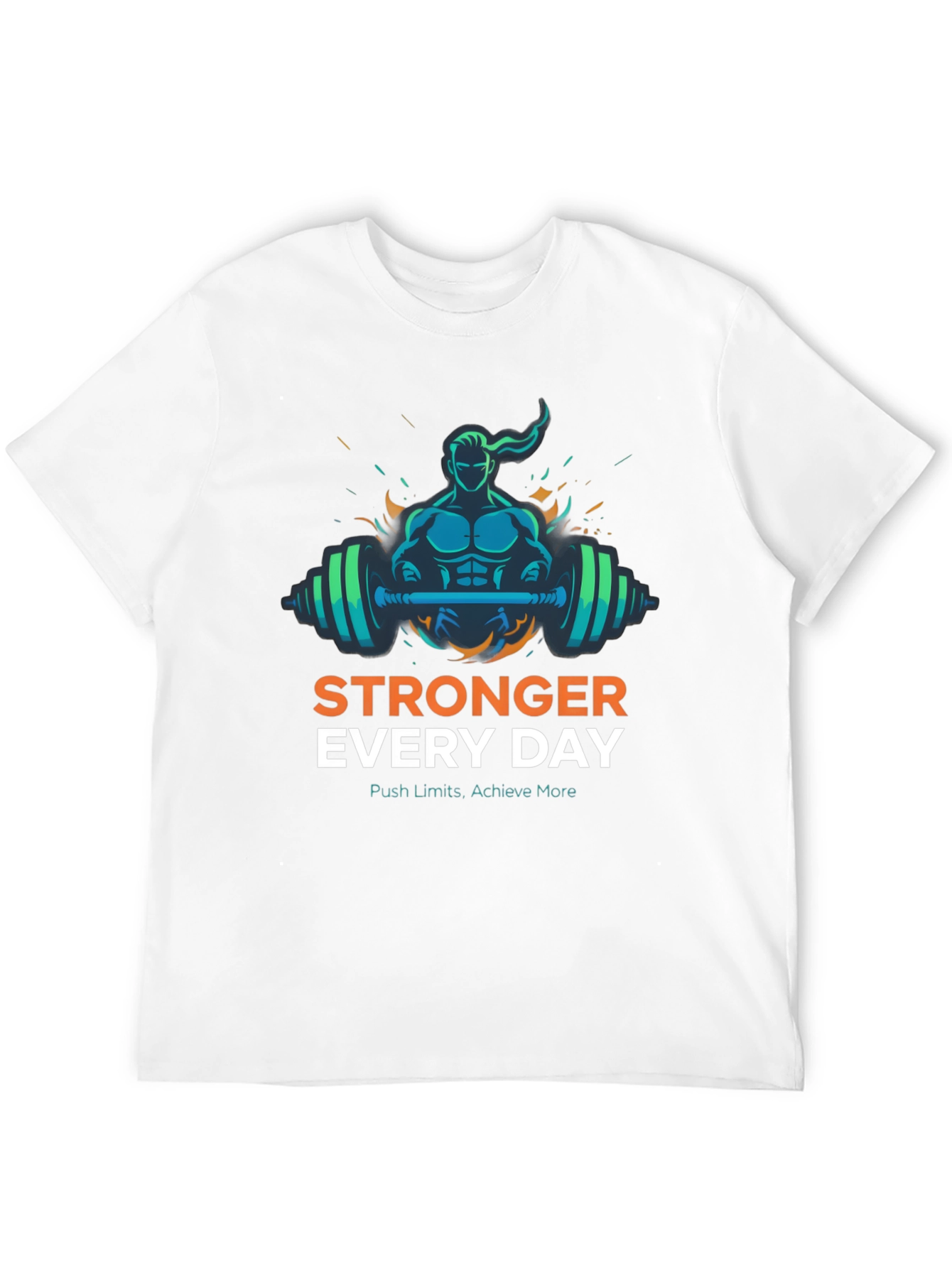 Stronger Everyday Graphic Tee - Motivational Workout Shirt