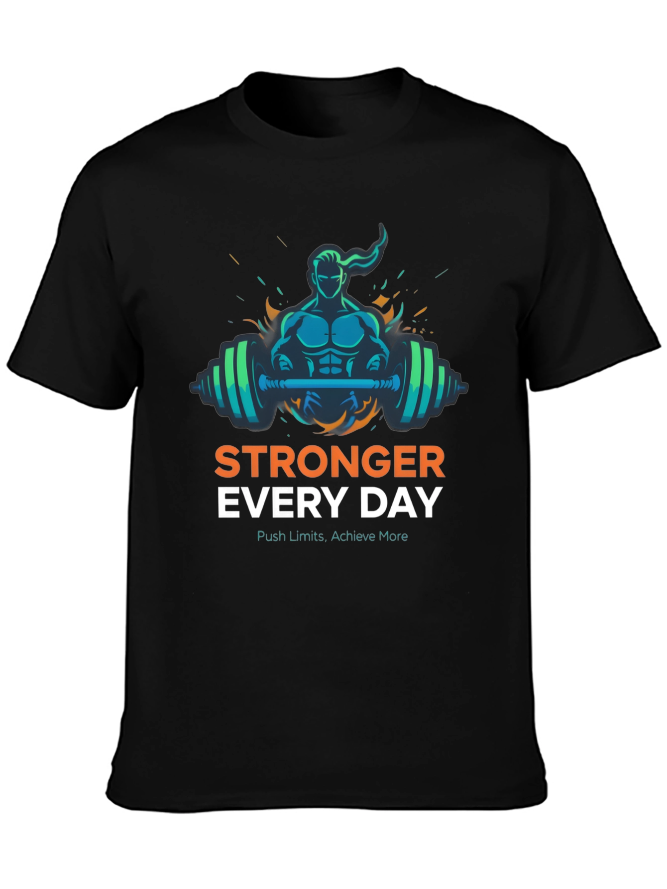 Stronger Everyday Graphic Tee - Motivational Workout Shirt