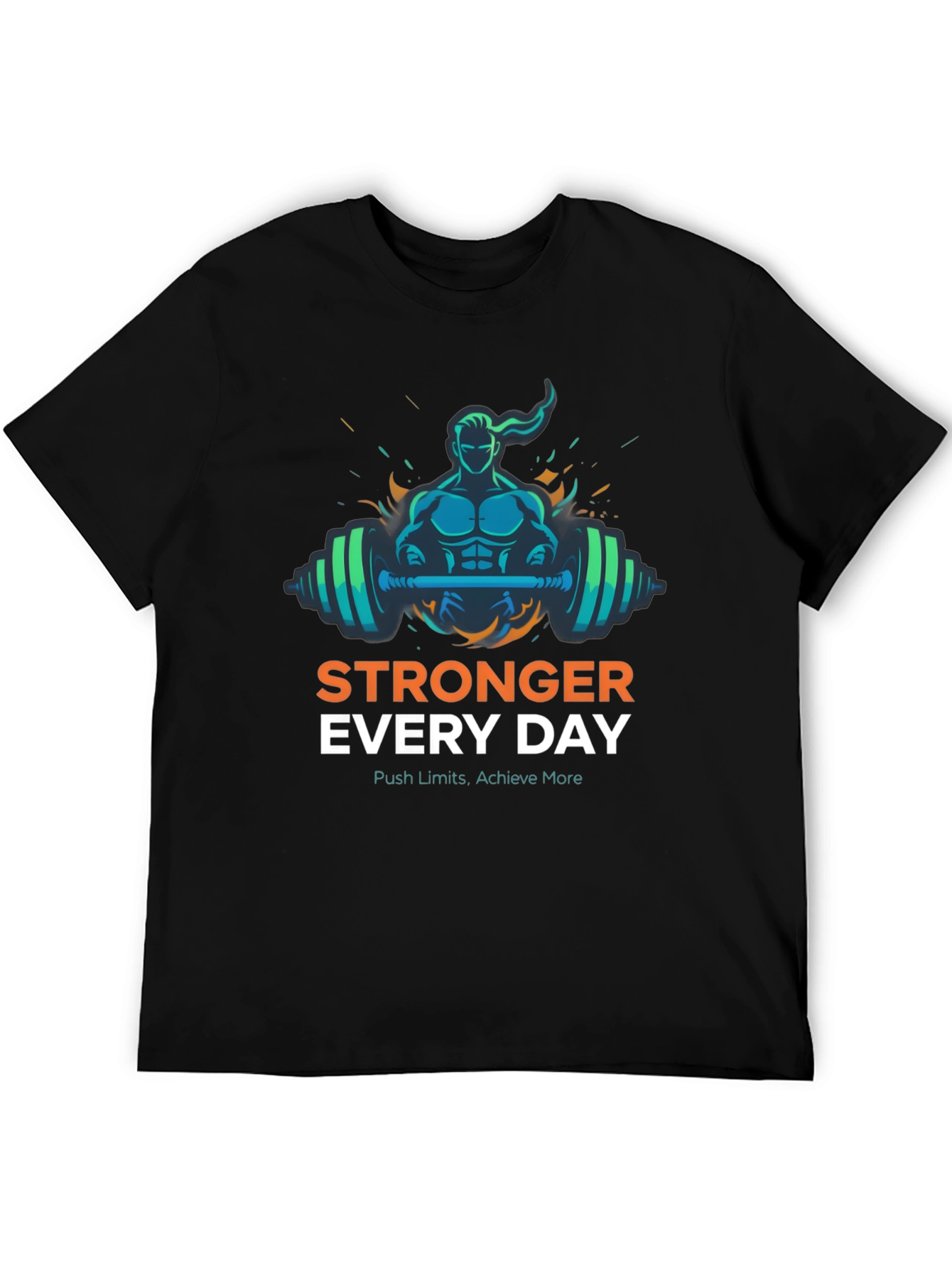 Stronger Everyday Graphic Tee - Motivational Workout Shirt