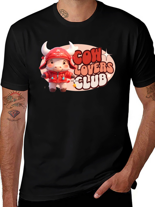 Cow Lovers Club Black Graphic Tee